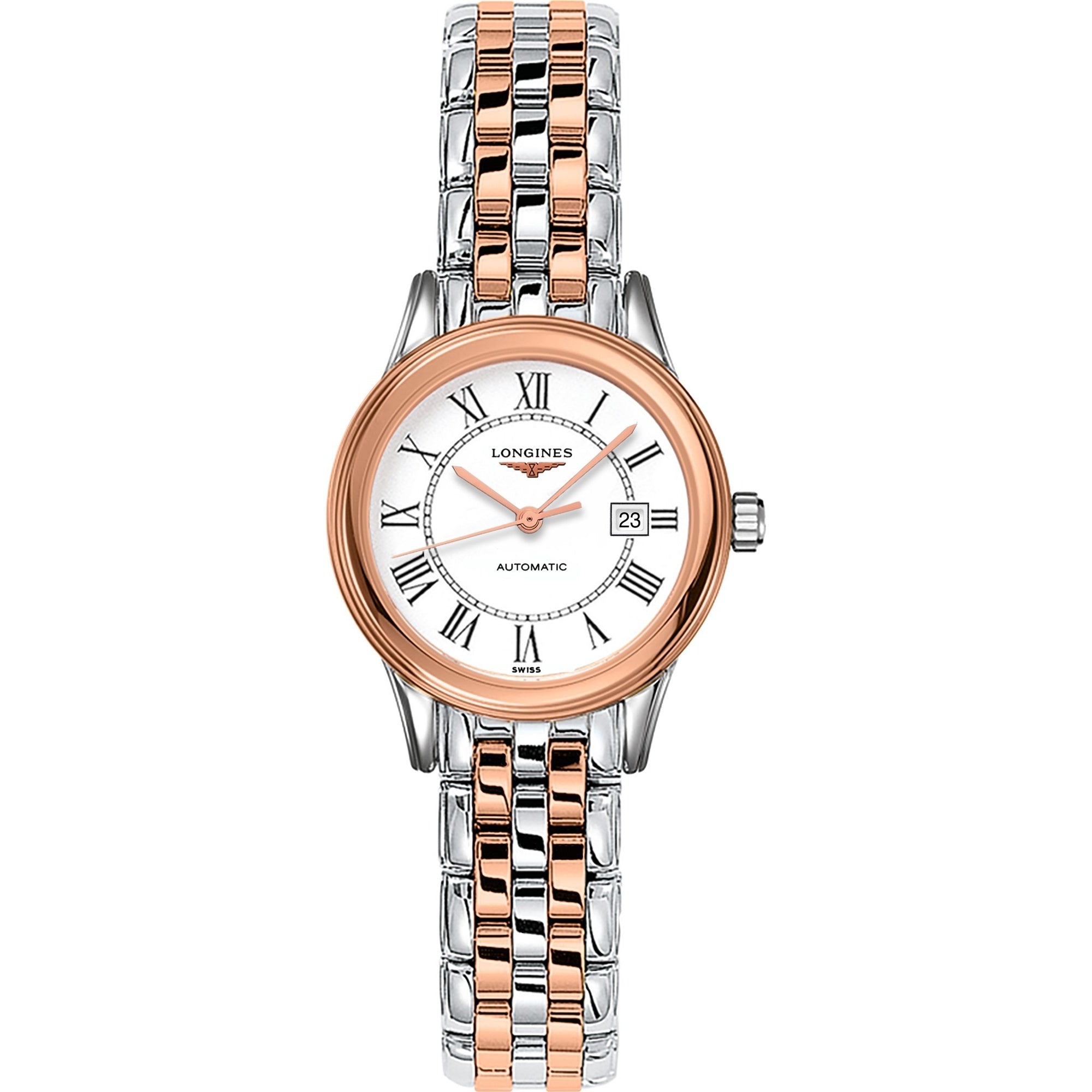 Longines Flagship Automatic White Dial Women's Watch L4.374.3.91.7