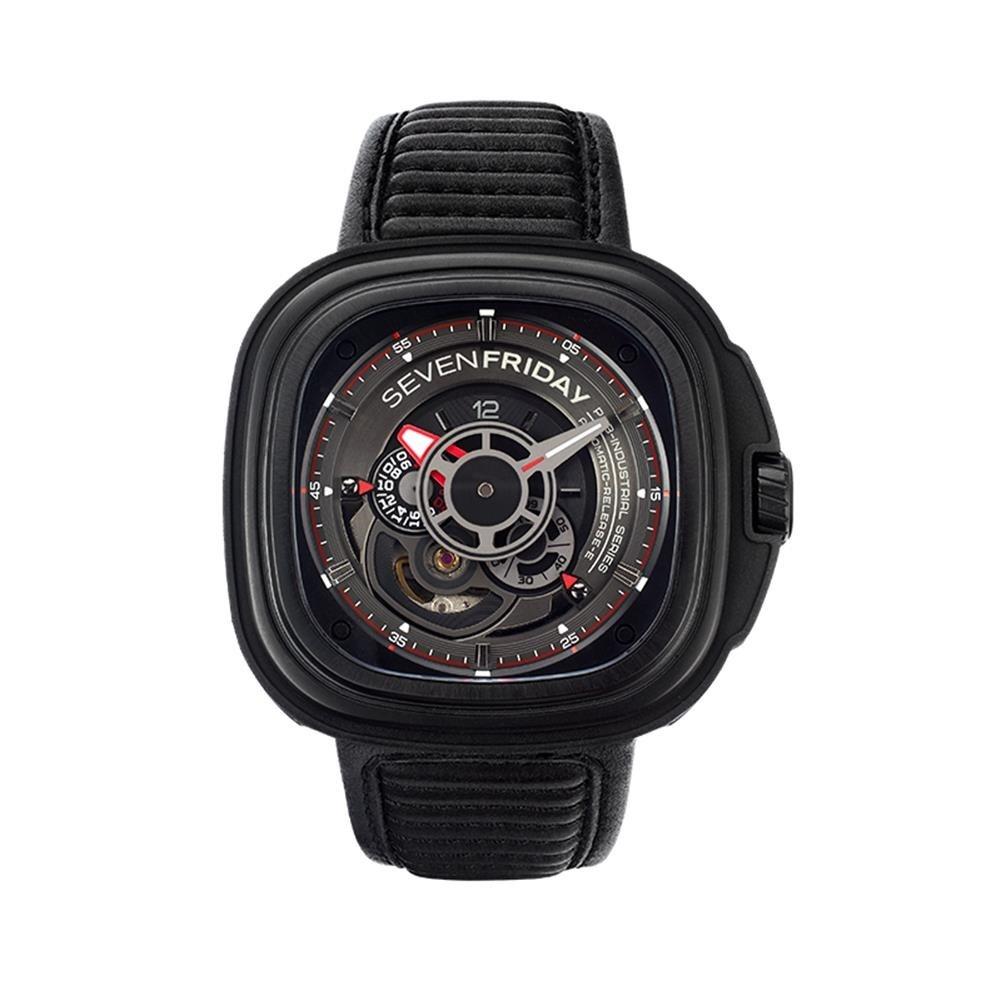 Sevenfriday P-Series Automatic Black Dial Men's Watch P3B-01