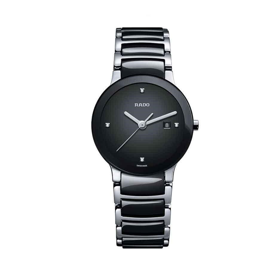 Rado Centrix Quartz Diamond Black Dial Women's Watch R30935712