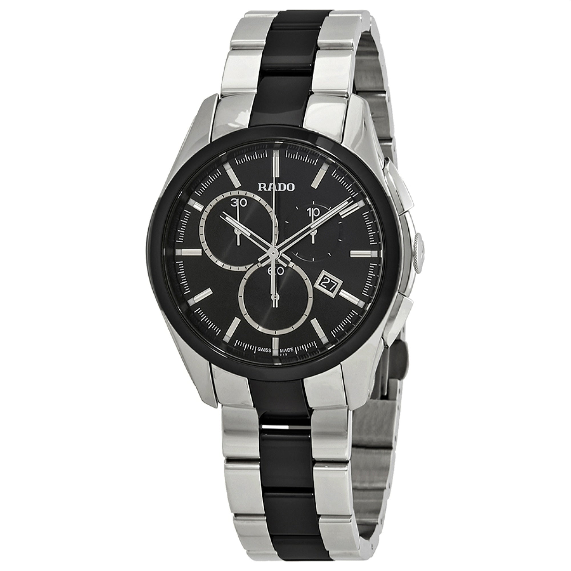 Rado Hyperchrome Quartz Chronograph Black Dial Men's Watch R32038152