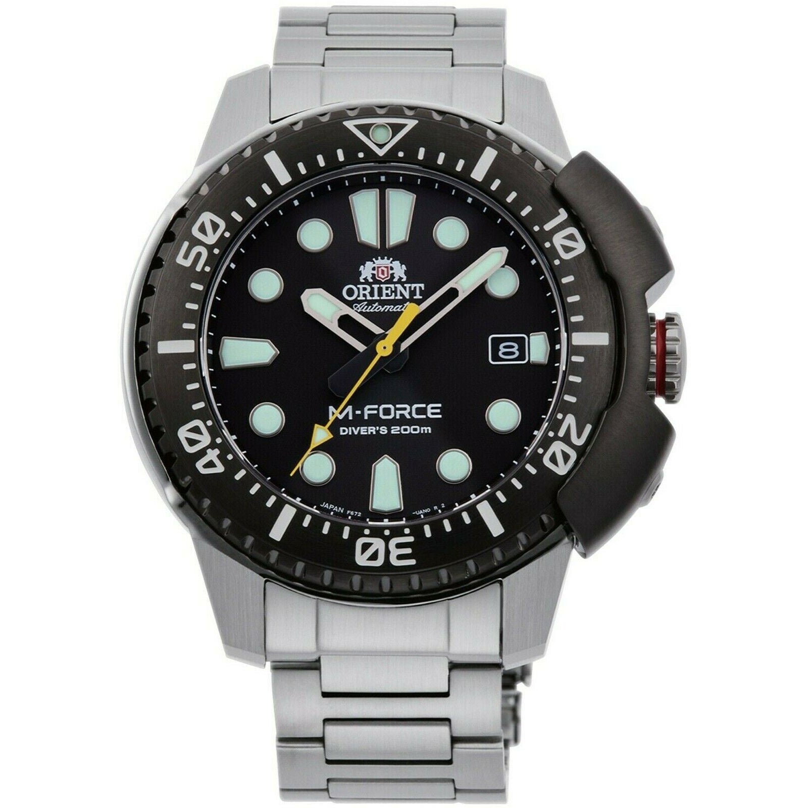 Orient M-Force Automatic Black Dial Men's Watch RA-AC0L01B00B