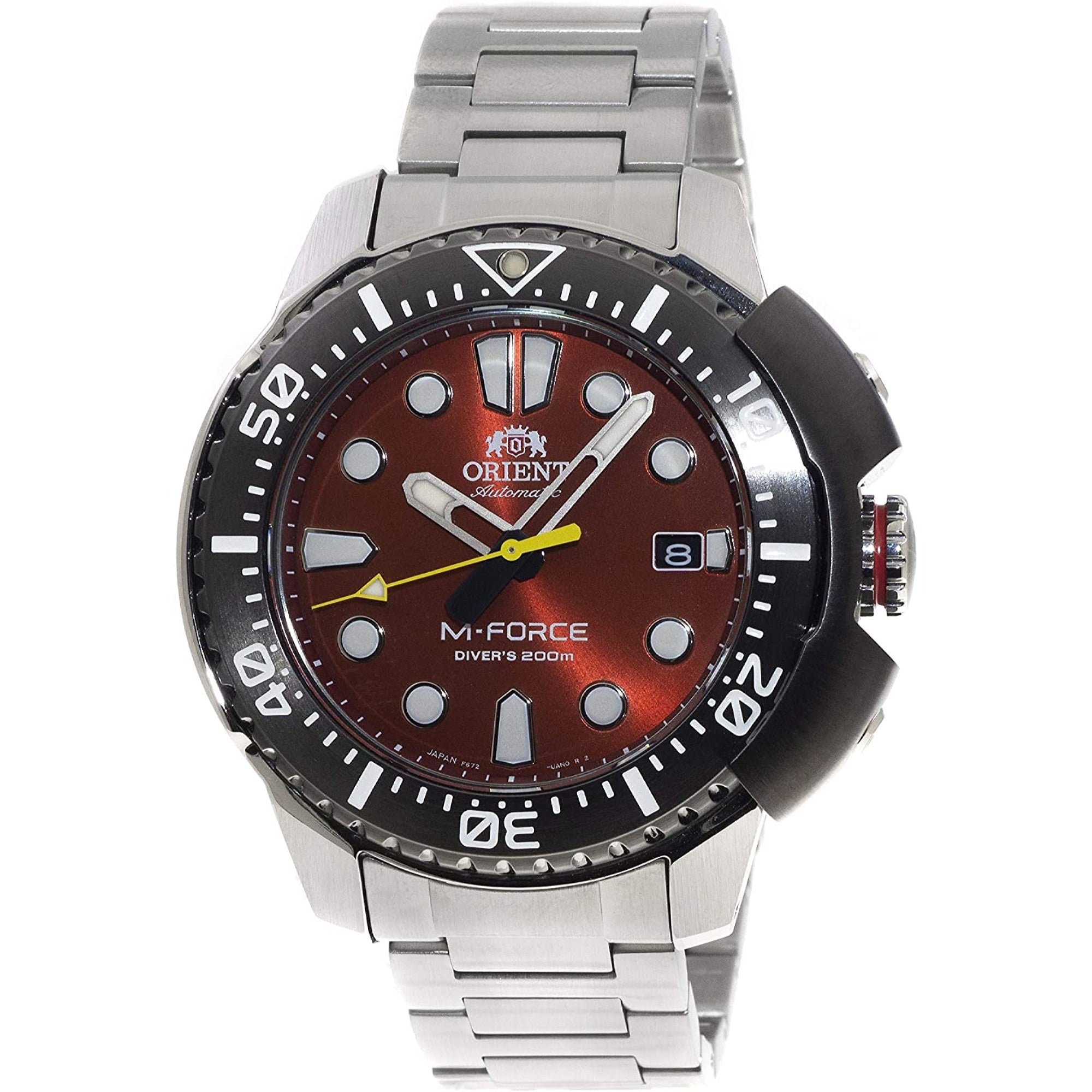 Orient M-Force Automatic Red Dial Men's Watch RA-AC0L02R00B