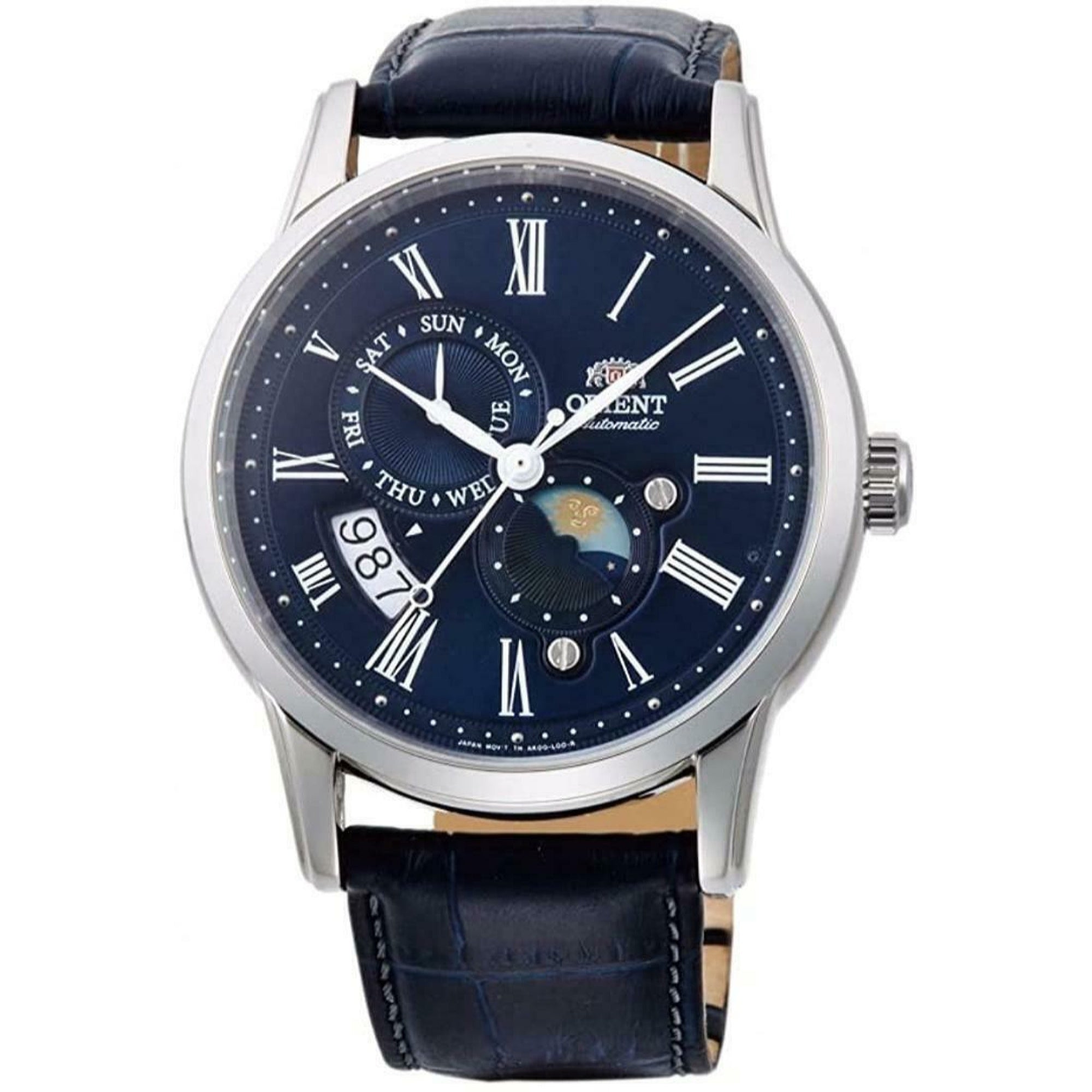 Orient Sun And Moon Automatic Blue Dial Men's Watch RA-AK0011D10B