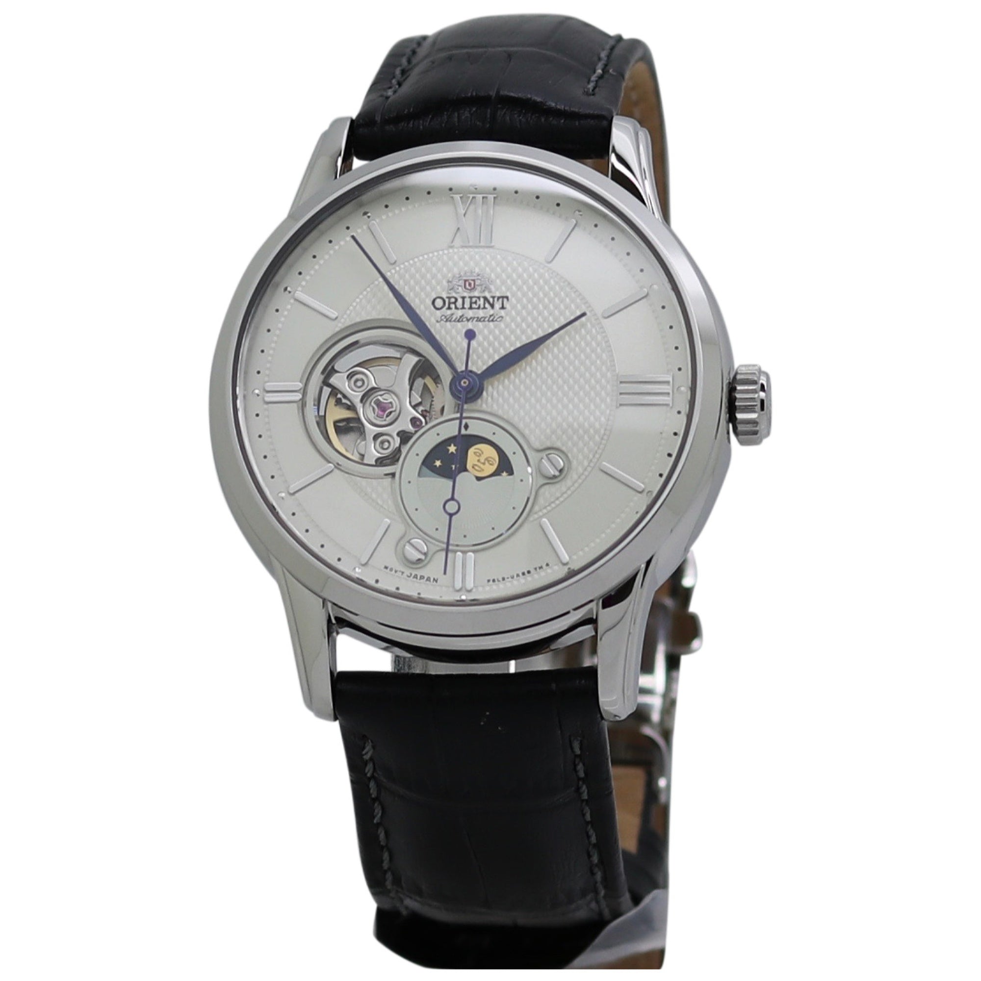 Orient Sun And Moon Automatic Silver Dial Men's Watch RA-AS0011S10B