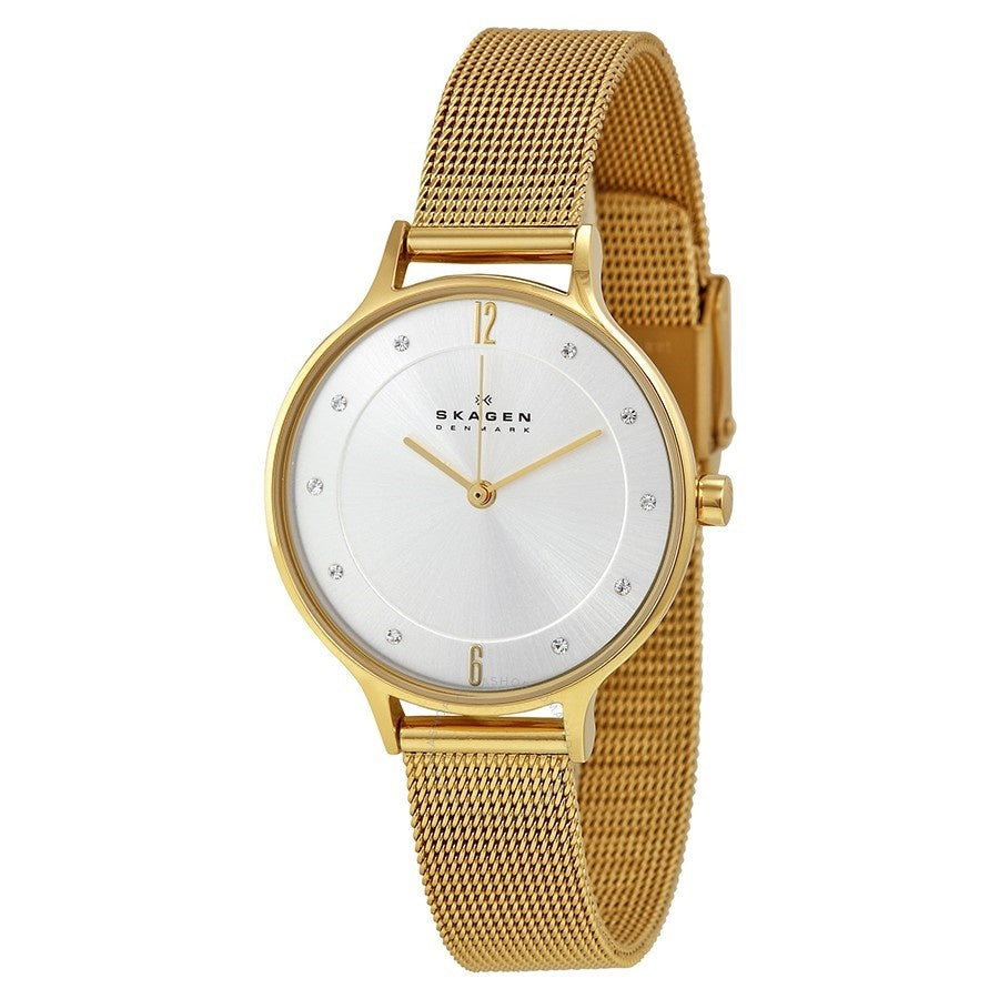 Skagen Anita Quartz Crystal Silver Dial Women's Watch SKW2150