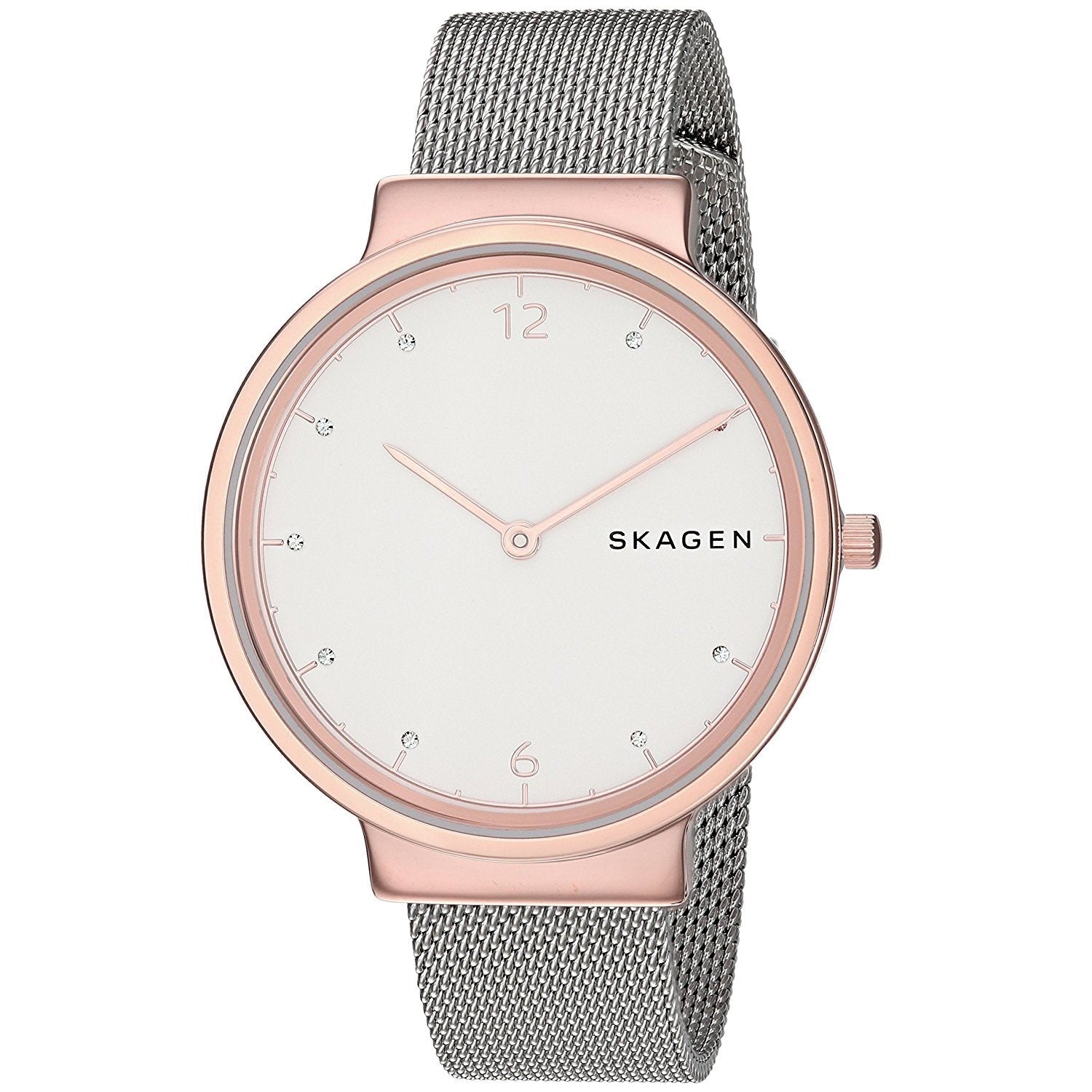 Skagen Ancher Quartz Crystal White Dial Women's Watch SKW2616