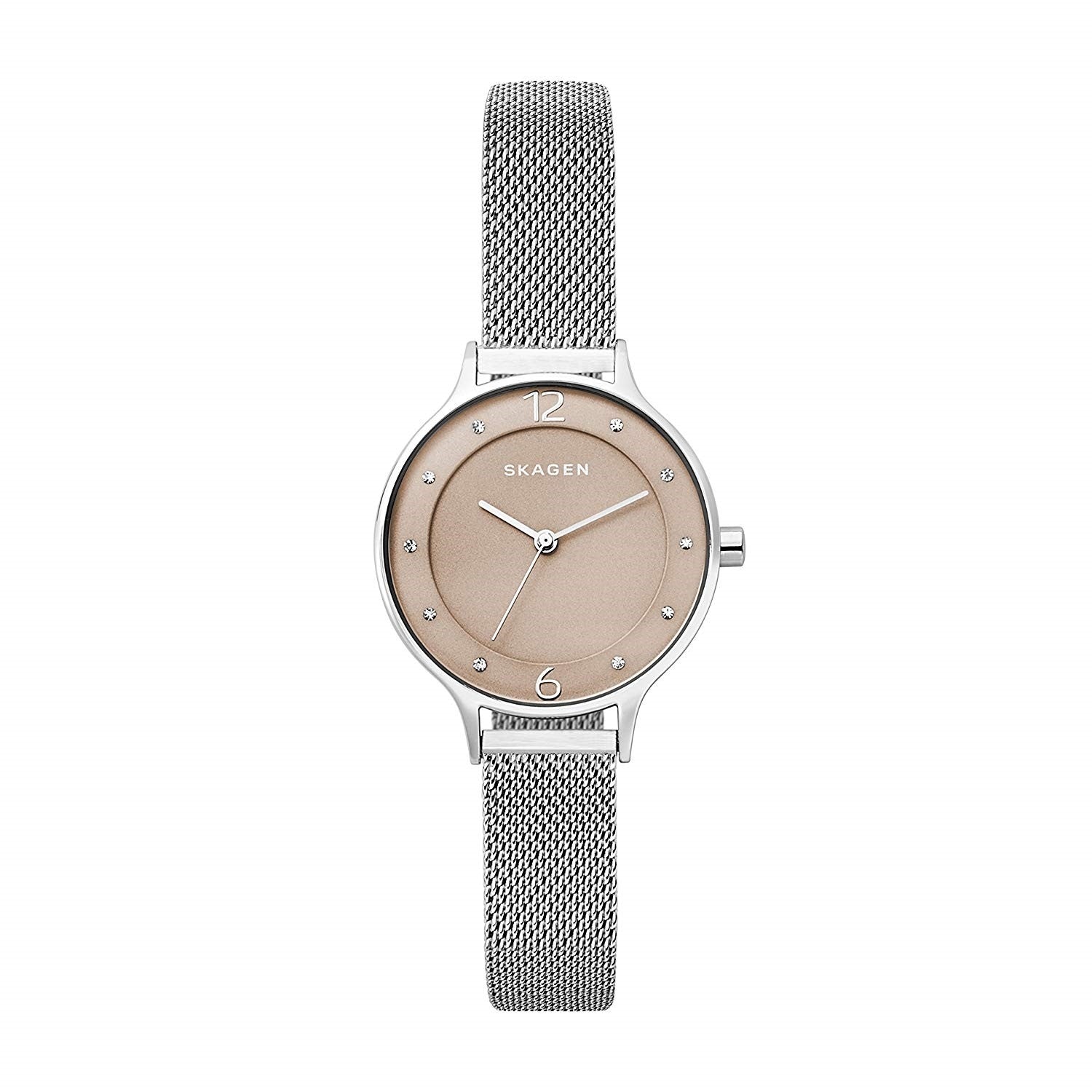 Skagen Anita Quartz Crystal Beige Dial Women's Watch SKW2649