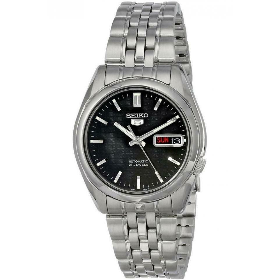 Seiko Series 5 Automatic Black Dial Men's Watch SNK361