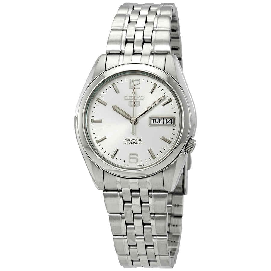 Seiko Seiko 5 Automatic White Dial Men's Watch SNK385