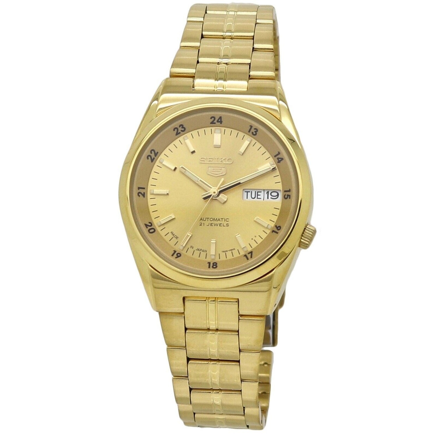 Seiko Seiko 5 Automatic Gold-Tone Dial Men's Watch SNK574J1