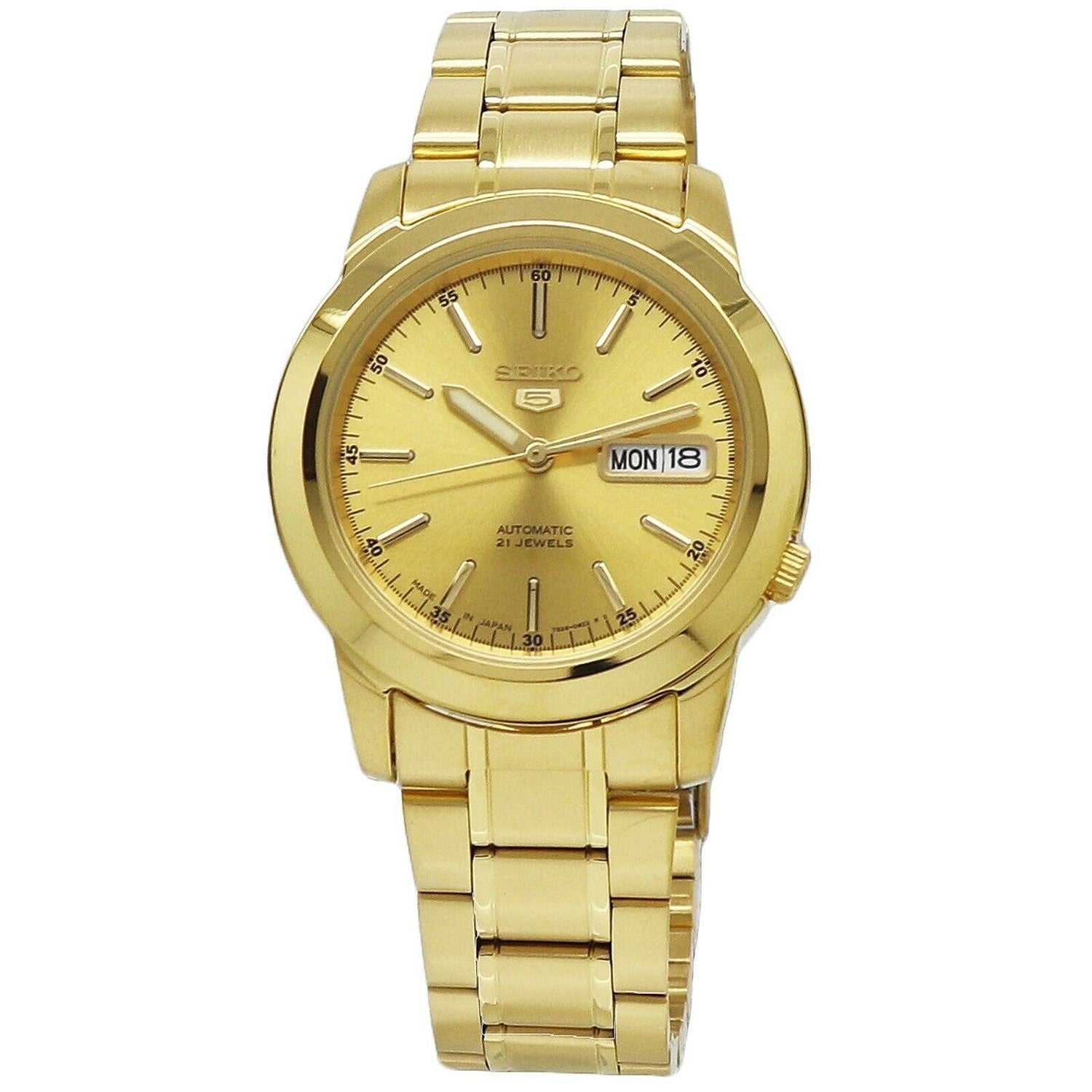 Seiko Seiko 5 Automatic Gold-Tone Dial Men's Watch SNKE56J1