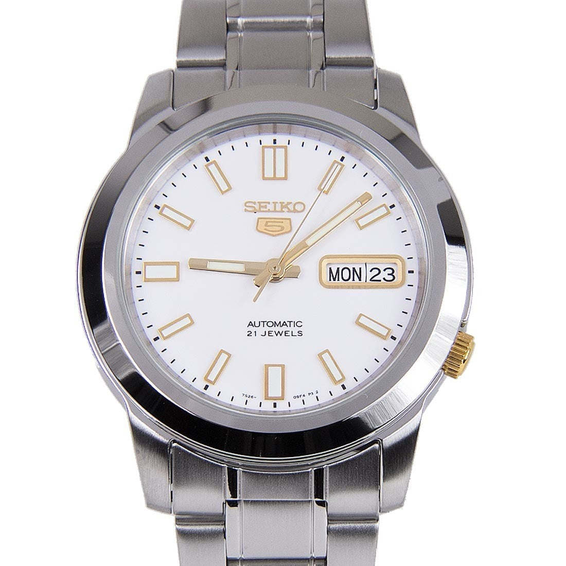 Seiko Series 5 Automatic White Dial Men's Watch SNKK07