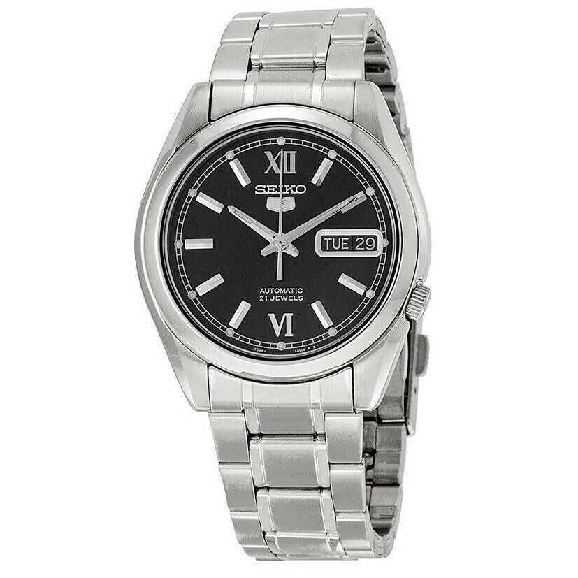 Seiko Series 5 Automatic Black Dial Men's Watch SNKL55