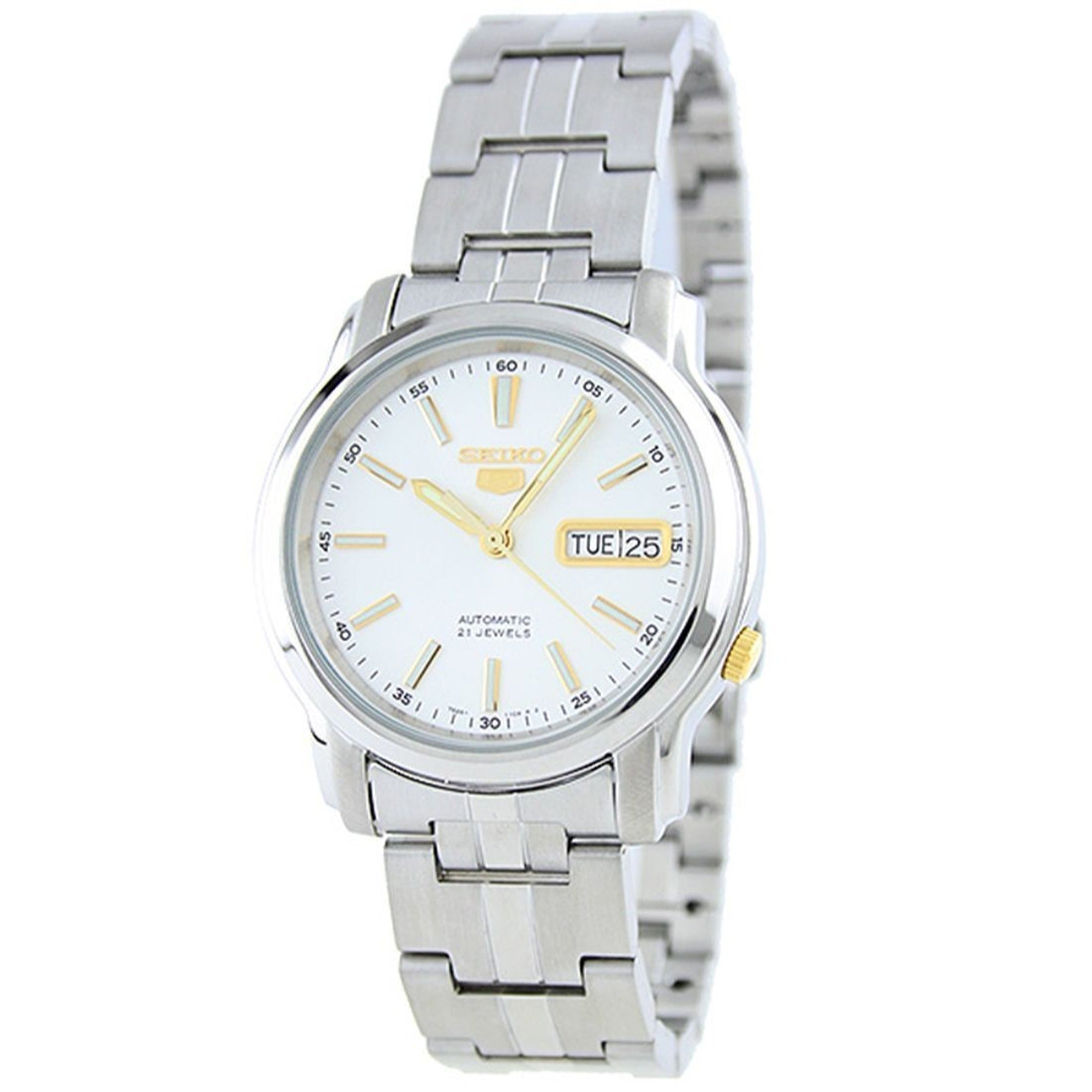 Seiko Series 5 Automatic Silver Dial Men's Watch SNKL77