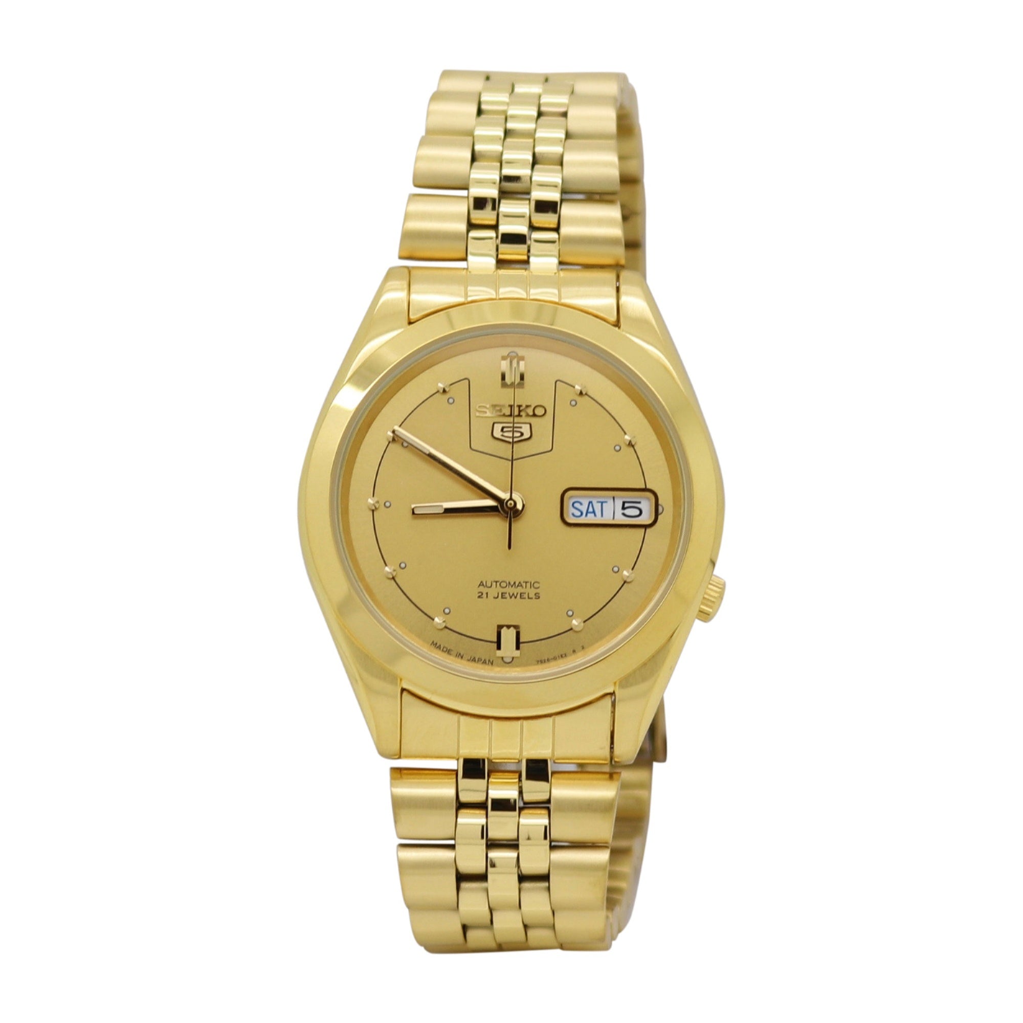 Seiko Seiko 5 Automatic Gold-Tone Dial Men's Watch SNXC50J5