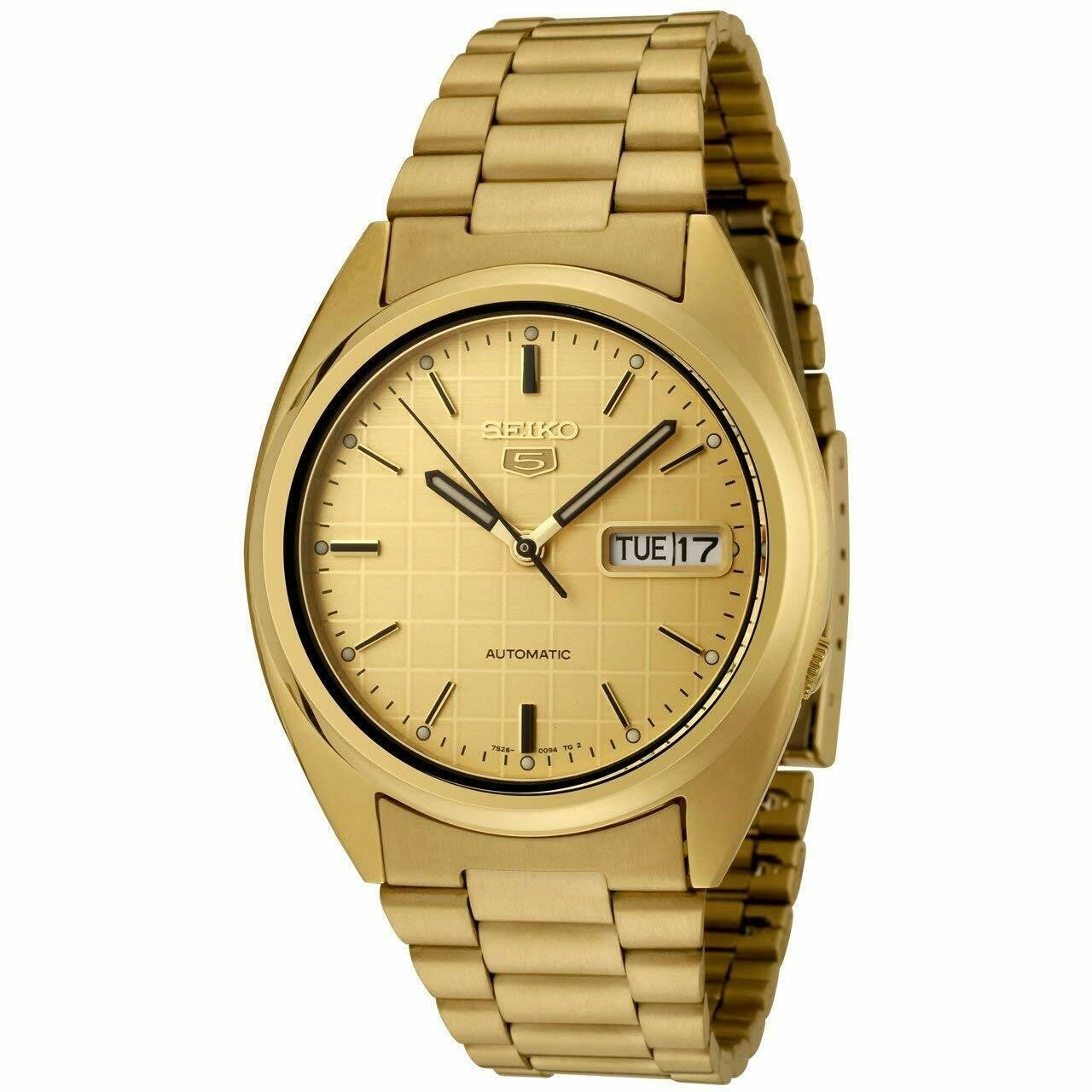 Seiko Seiko 5 Automatic Gold-Tone Dial Men's Watch SNXL72