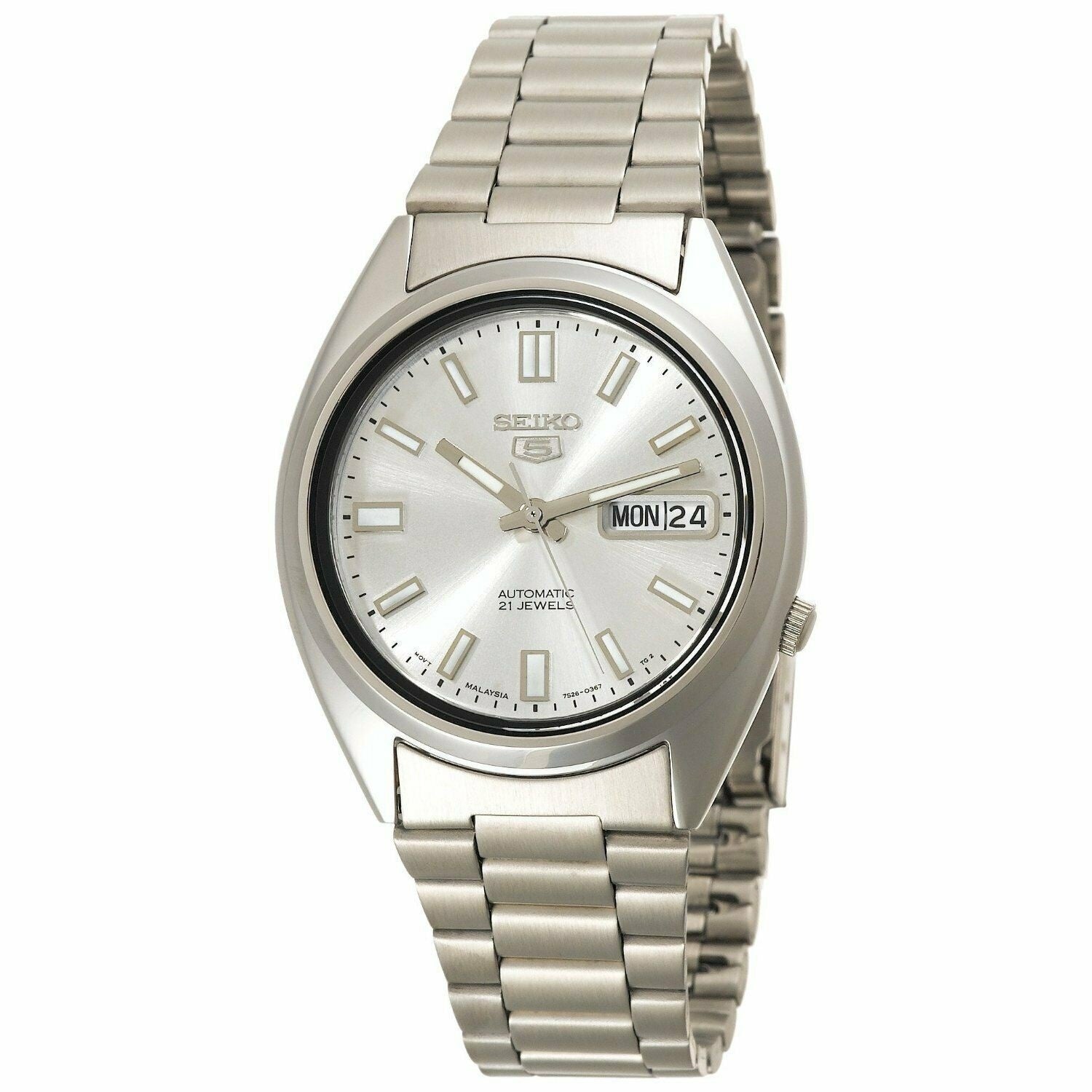 Seiko Seiko 5 Automatic Silver Dial Men's Watch SNXS73