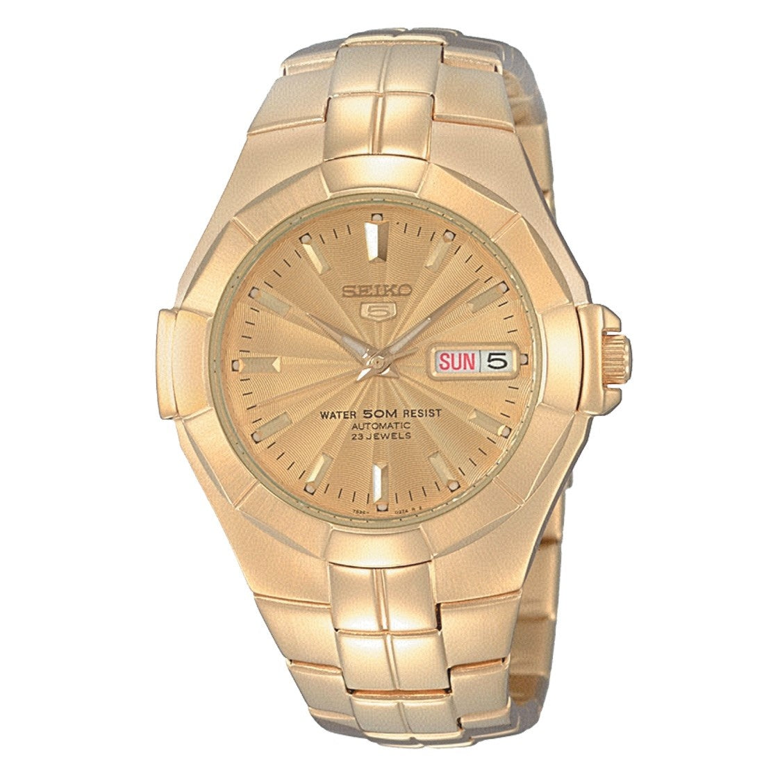 Seiko Seiko 5 Automatic Automatic Rose Gold-Tone Dial Men's Watch SNZE32