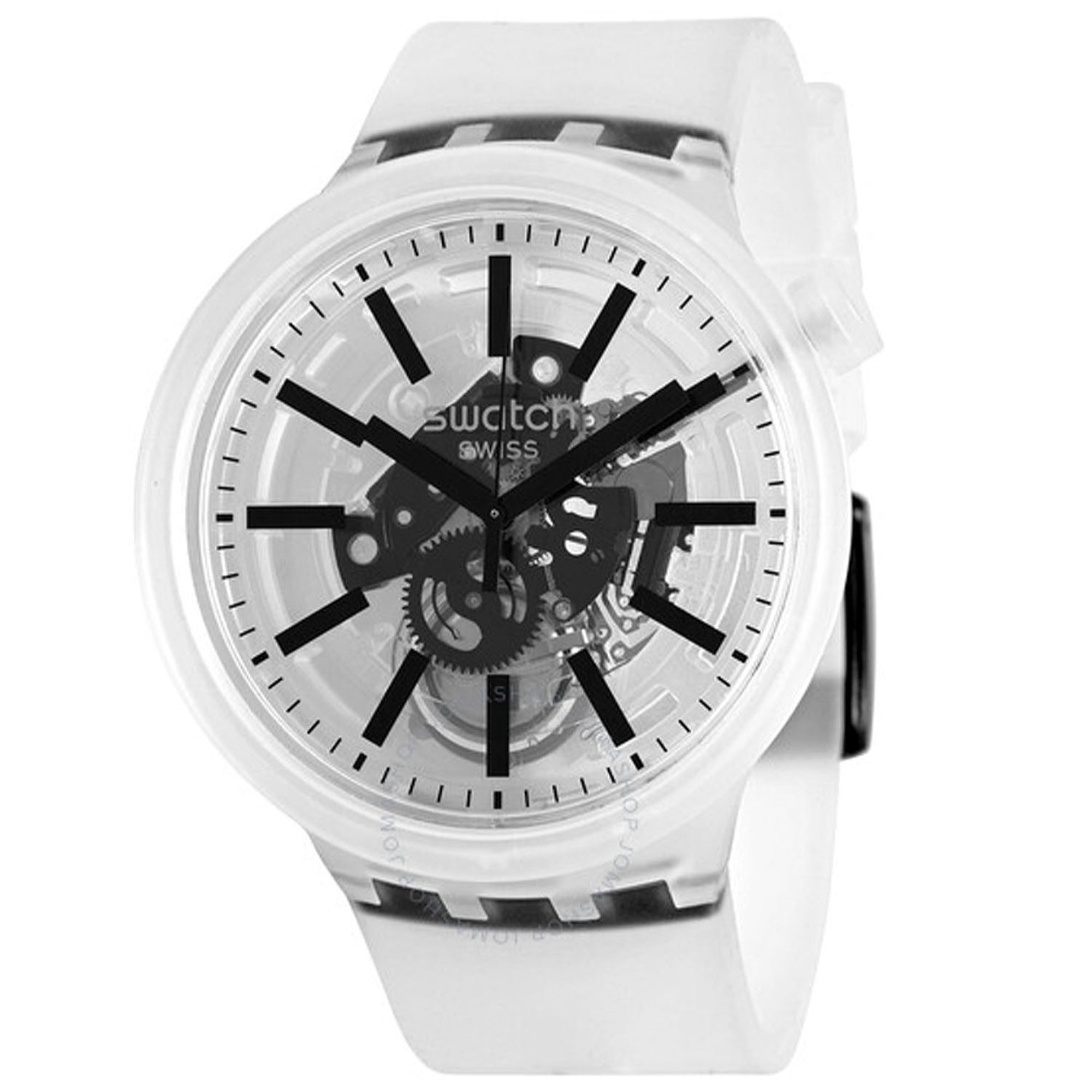 Swatch  Quartz Blackinjelly White Dial Men's Watch SO27E101