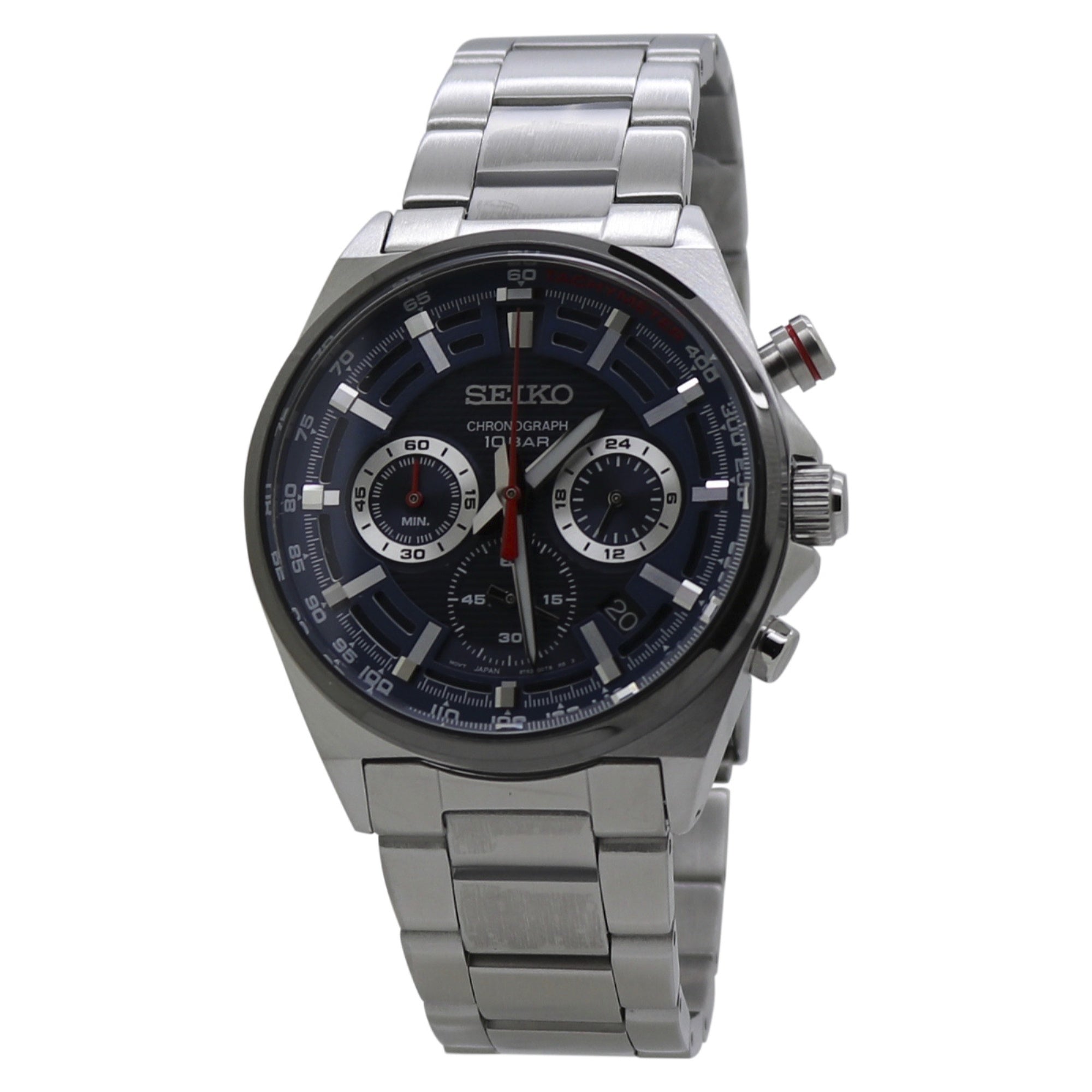 Seiko Seiko Chronograph Quartz Chronograph Blue Dial Men's Watch SSB407