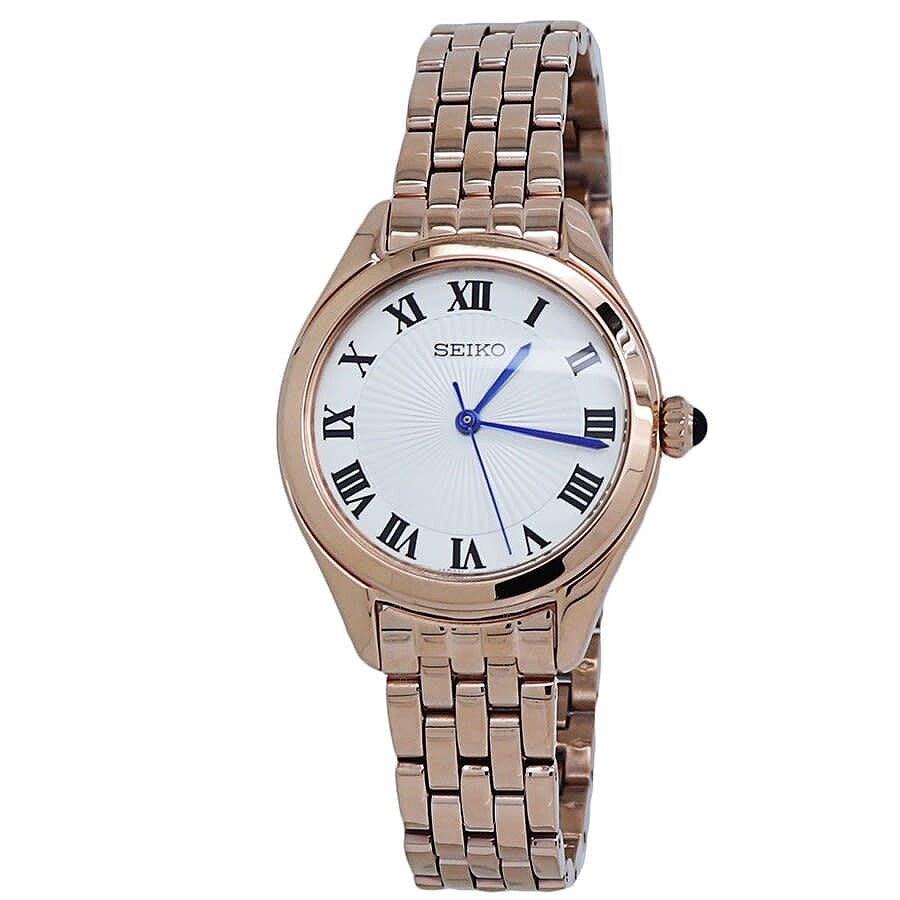 Seiko Classic Quartz White Dial Women's Watch SUR332