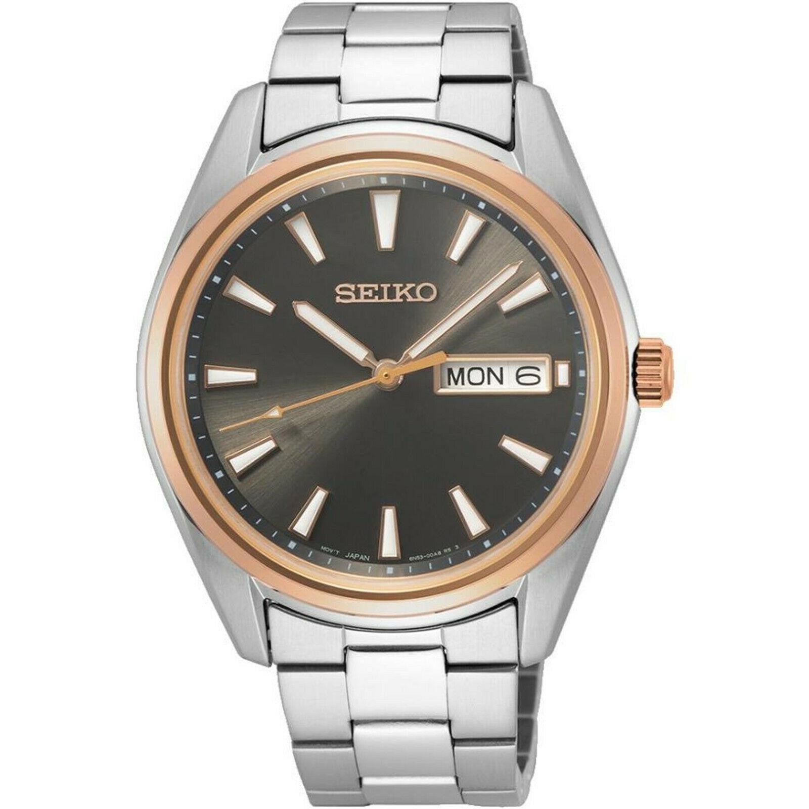 Seiko Neo Classic Quartz Black Dial Men's Watch SUR344