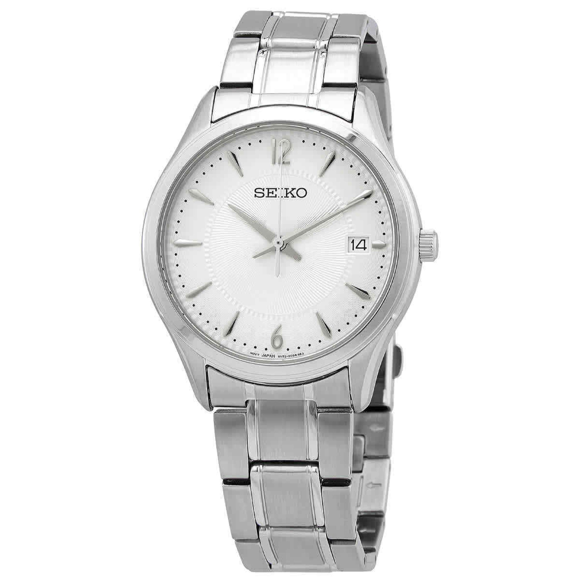 Seiko Noble Quartz Silver Dial Men's Watch SUR417