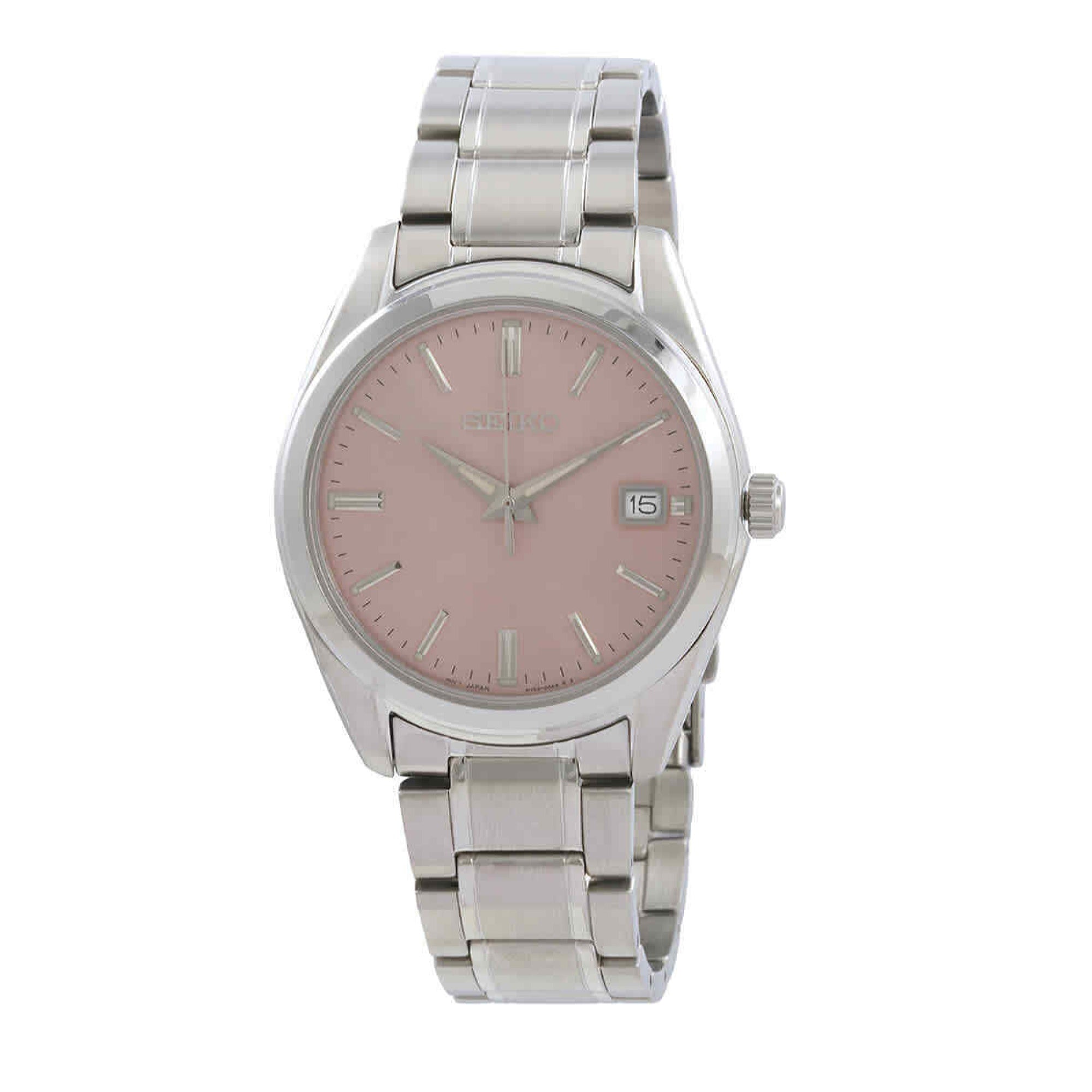 Seiko Quartz Quartz Pink Dial Men's Watch SUR523