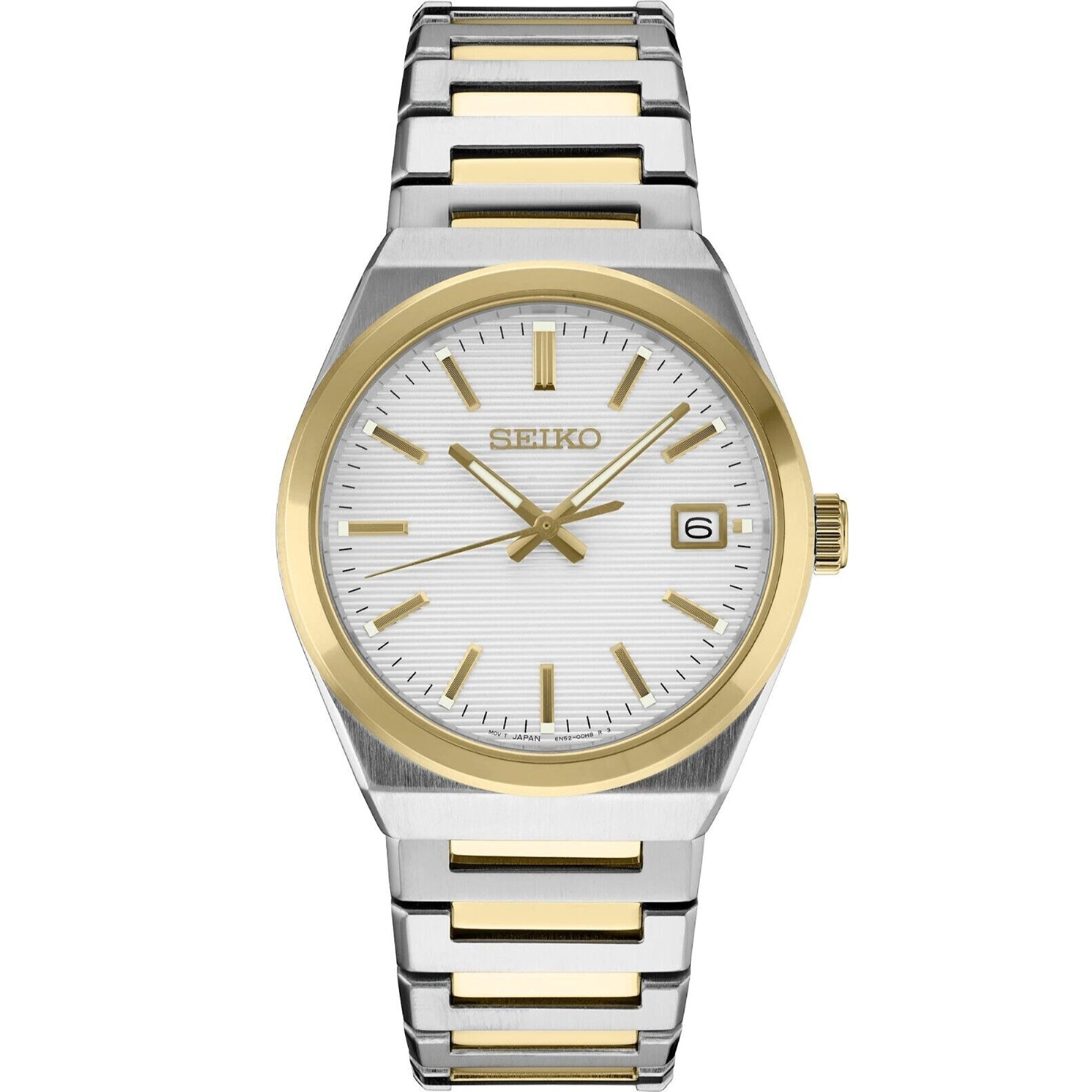 Seiko Essentials Quartz White Dial Men's Watch SUR558