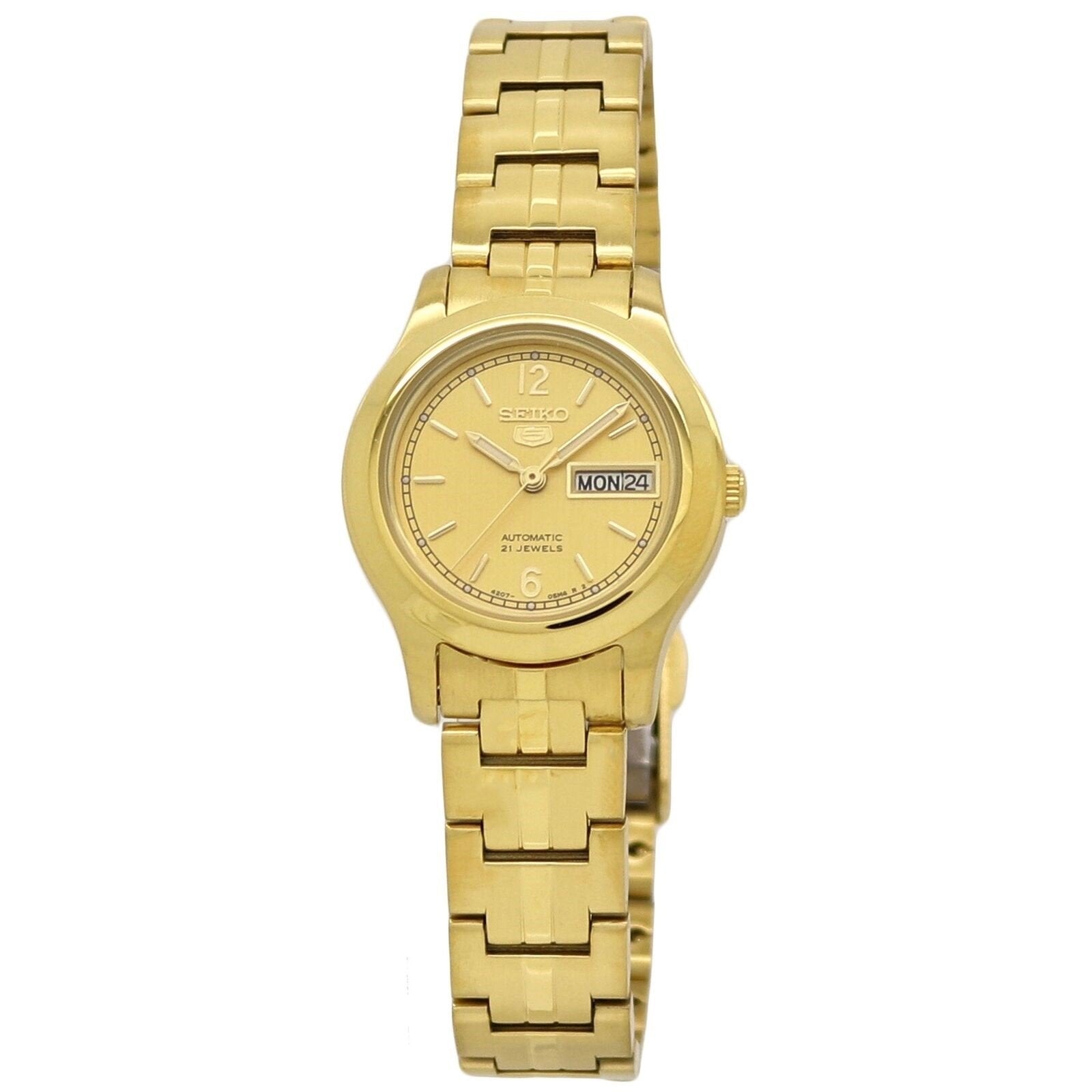 Seiko Seiko 5 Automatic Gold-Tone Dial Women's Watch SYME02