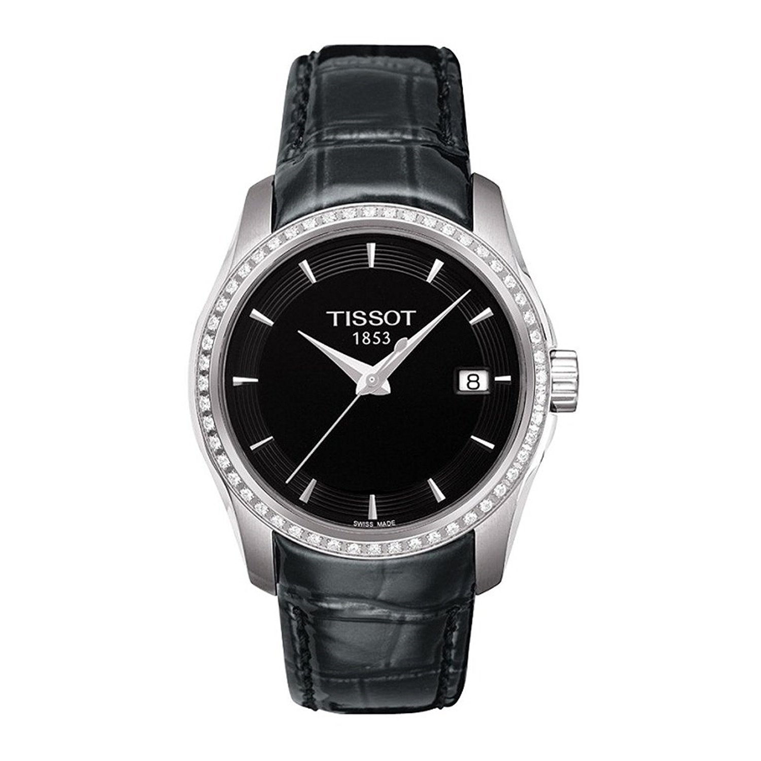 Tissot Couturier Quartz Diamond Black Dial Women's Watch T0352106605100