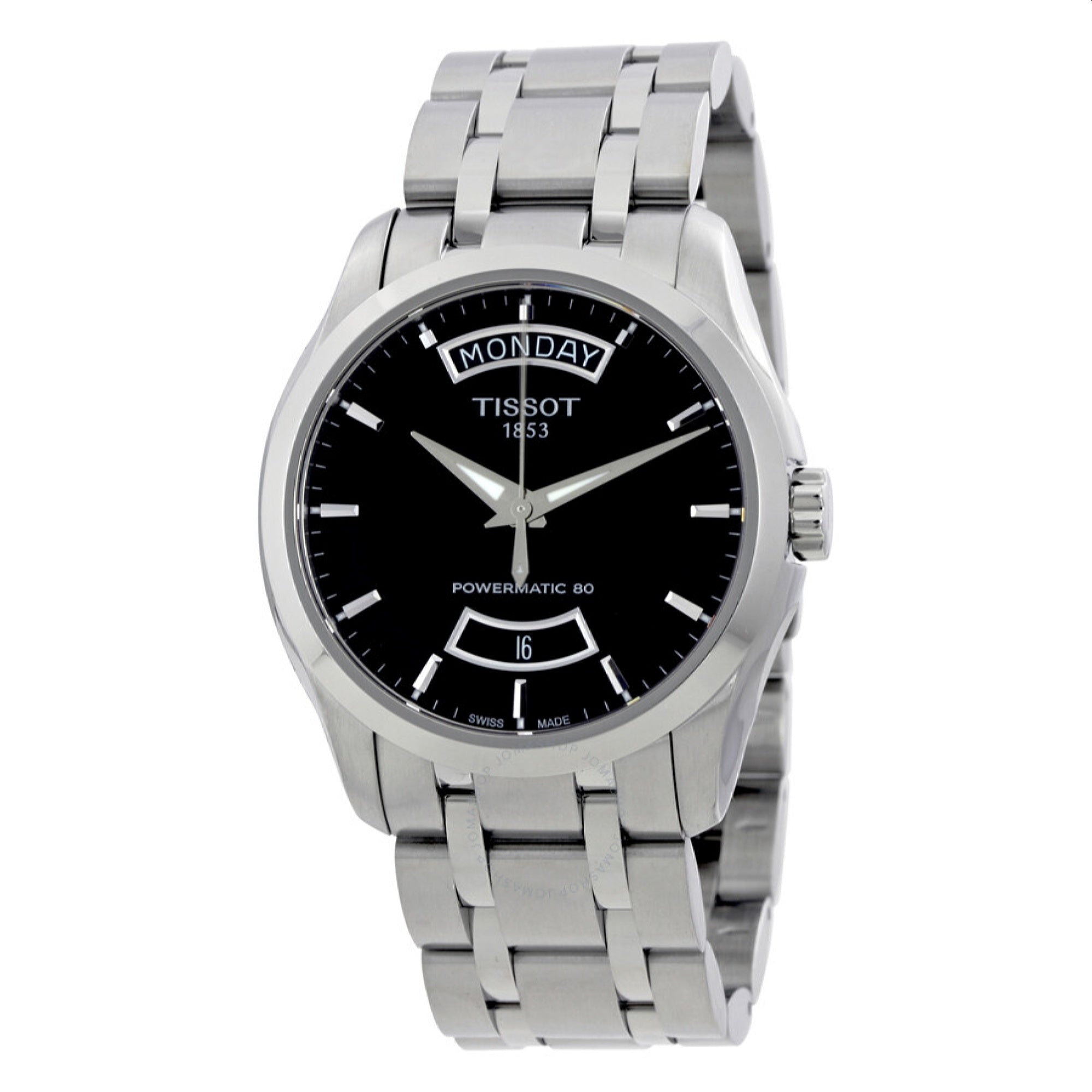 Tissot Couturier Powermatic 80 Automatic Automatic Black Dial Men's Watch T0354071105101