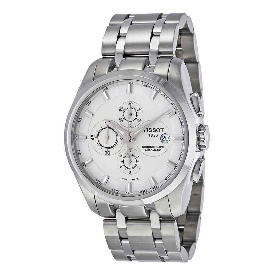 Tissot Couturier Automatic Chronograph Silver Dial Men's Watch T0356271103100