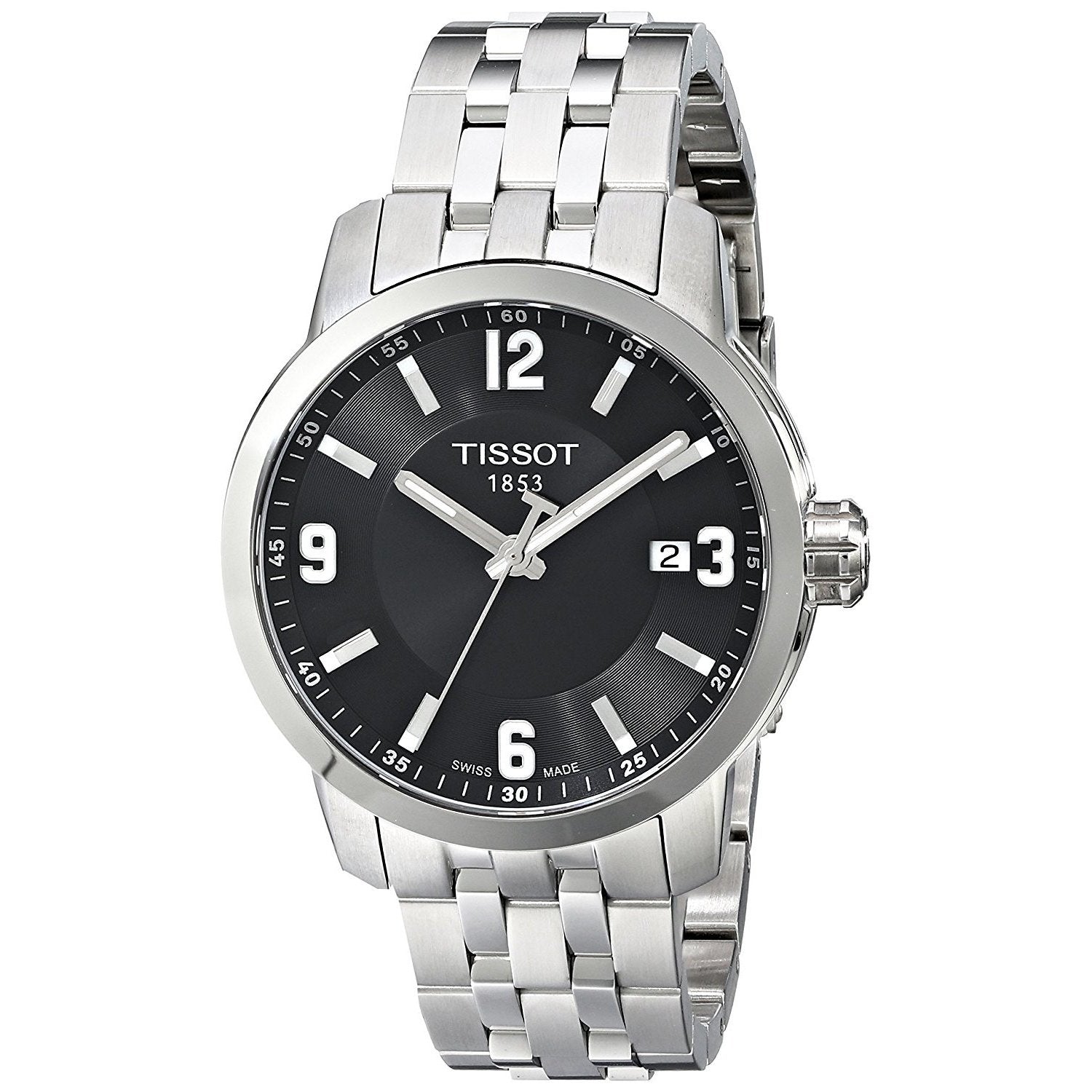 Tissot PRC 200 Quartz Black Dial Men's Watch T0554101105700