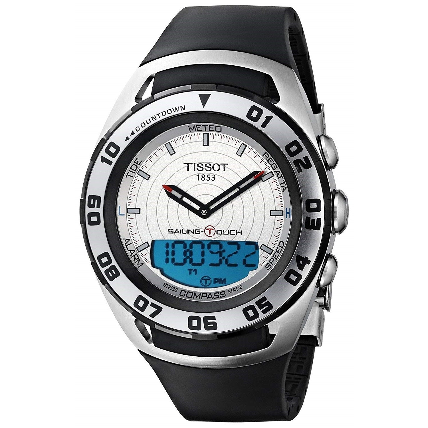 Tissot Sailing Touch Quartz Analog-Digital Silver Dial Men's Watch T0564202703100