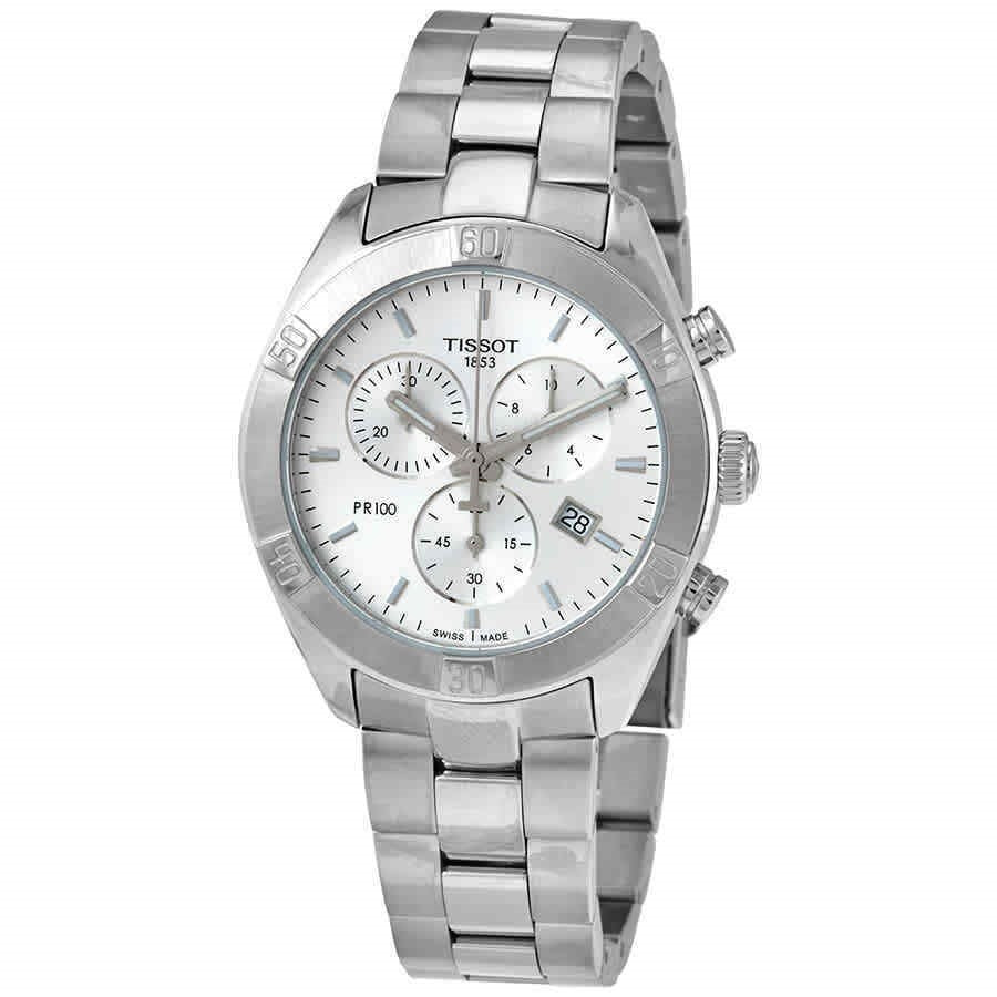 Tissot PR 100 Sport Chic Quartz Chronograph Silver Dial Unisex Watch T1019171103100