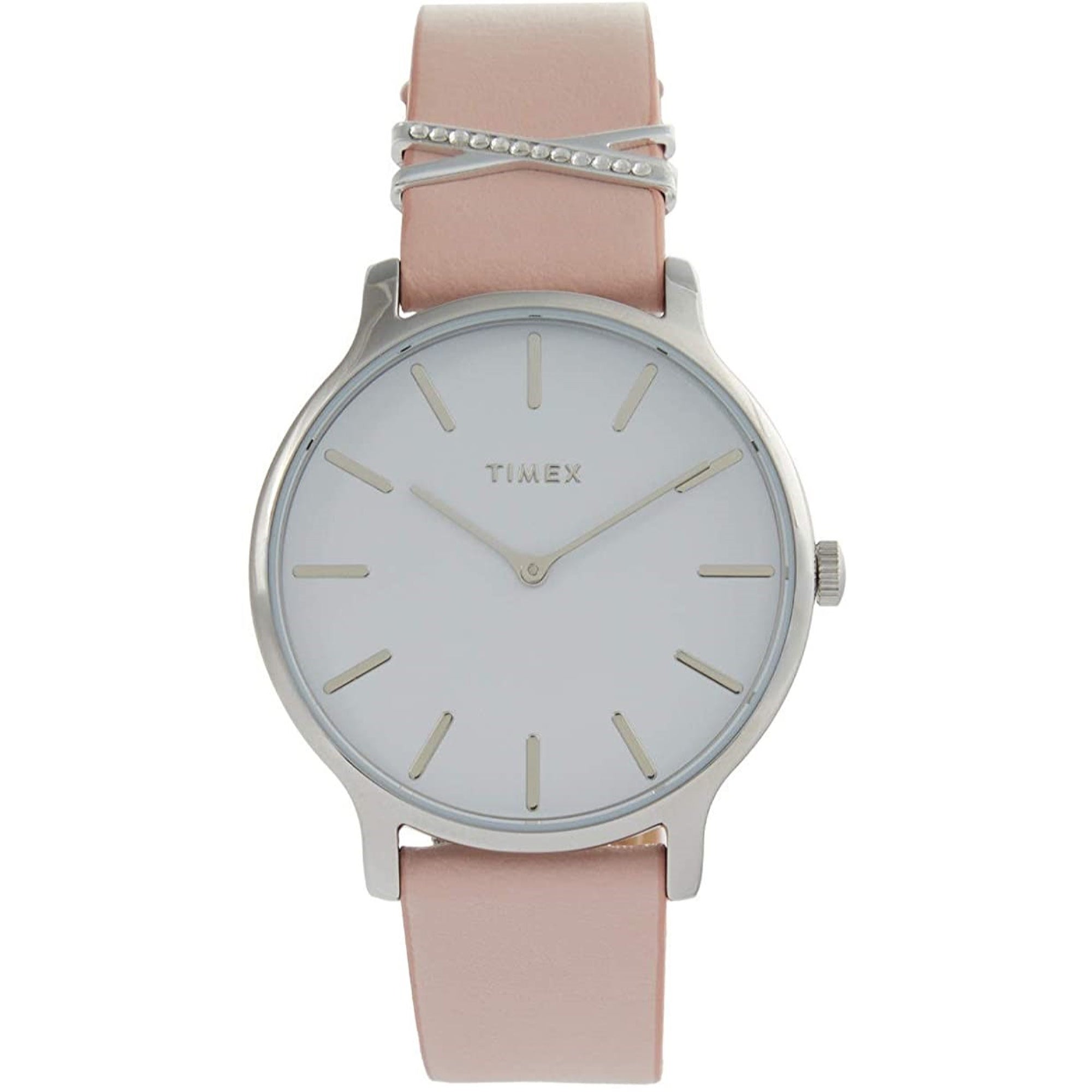 Timex Transcend Quartz White/Silver Dial Women's Watch TW2T47900ZA