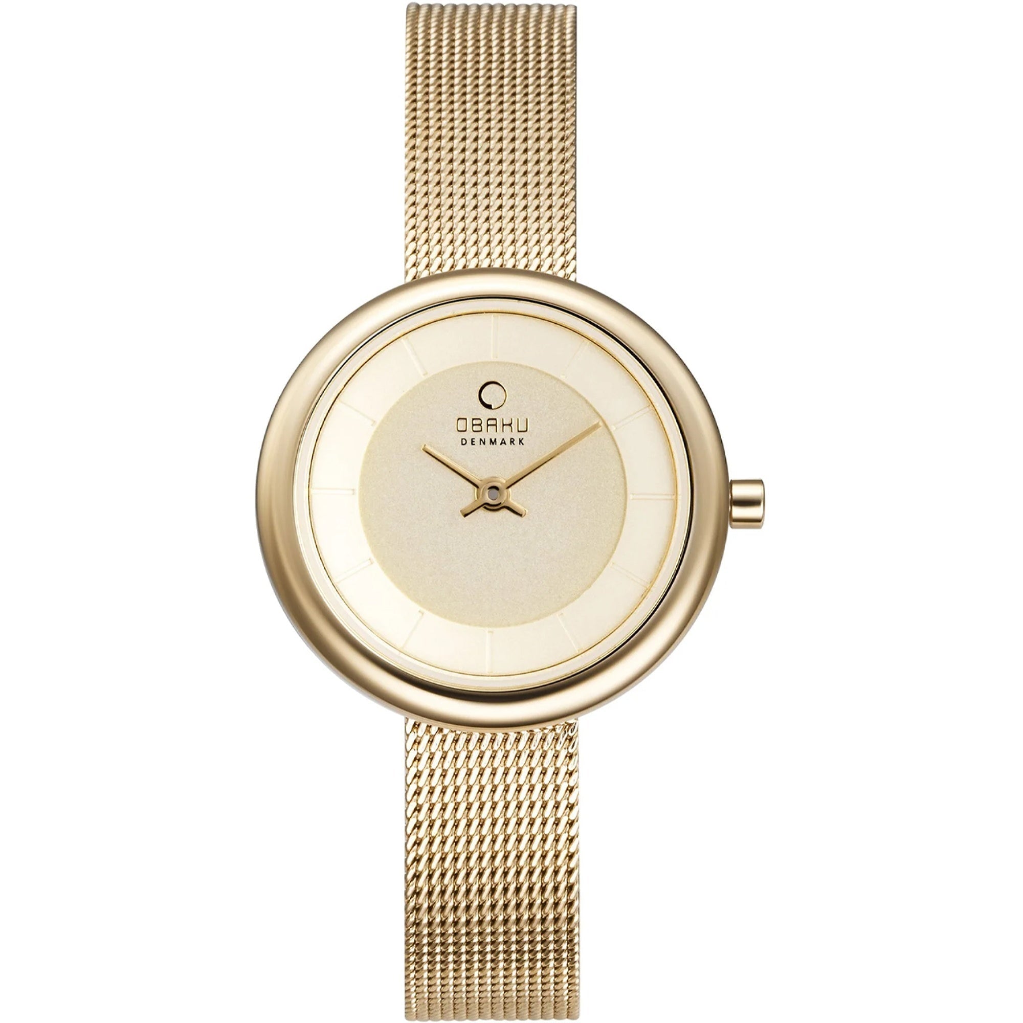 Obaku  Quartz Classic Gold Dial Women's Watch V146LXGGMG