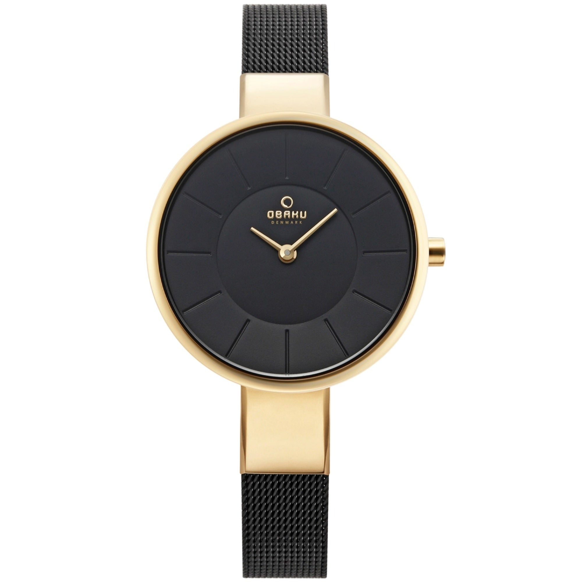 Obaku  Quartz Classic Black Dial Women's Watch V149LXGBMB