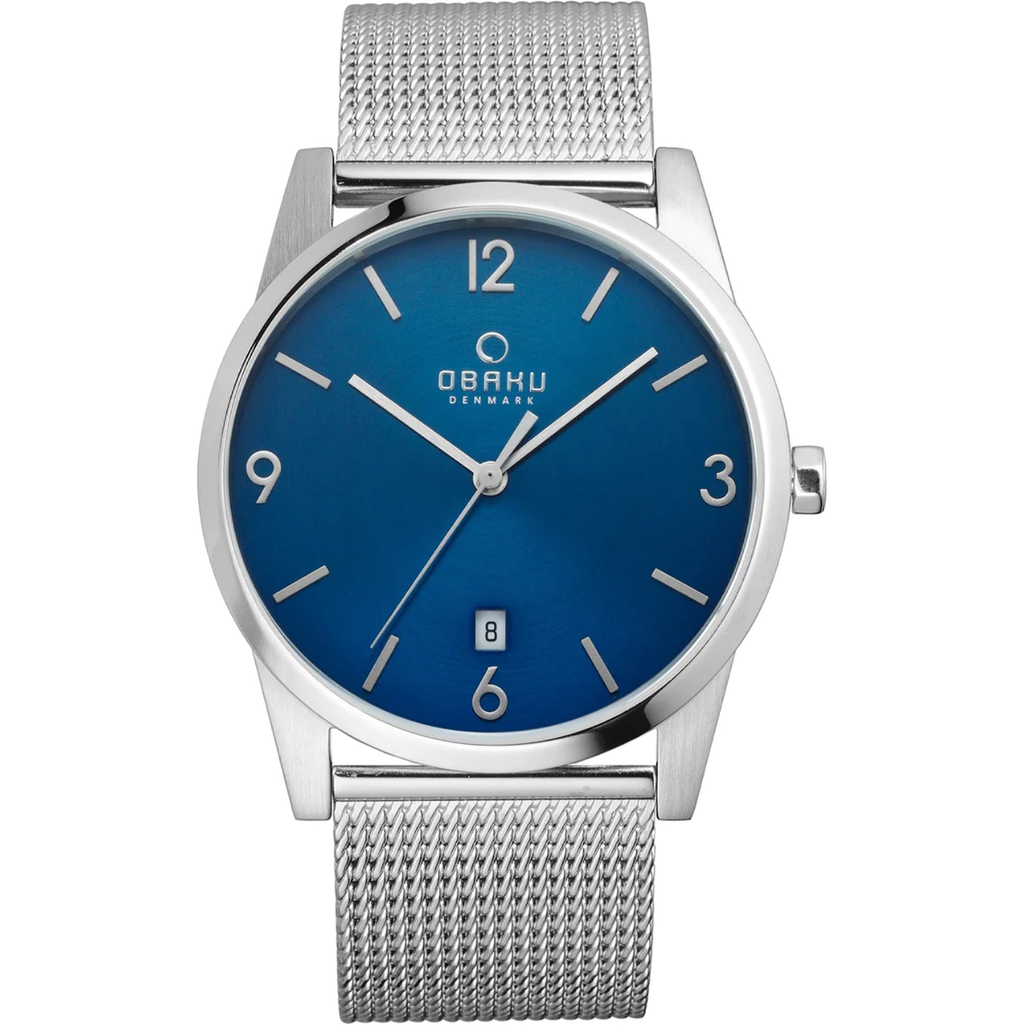 Obaku  Quartz Sten Blue Dial Men's Watch V169GDCLMC