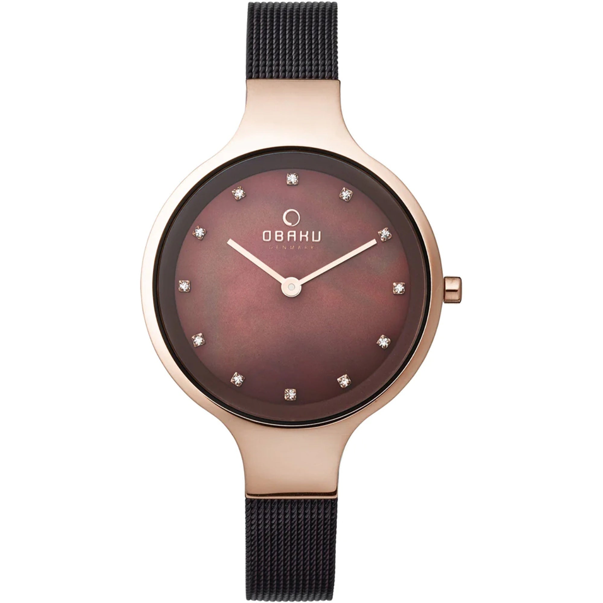 Obaku  Quartz Classic Brown Dial Women's Watch V173LXVNMN