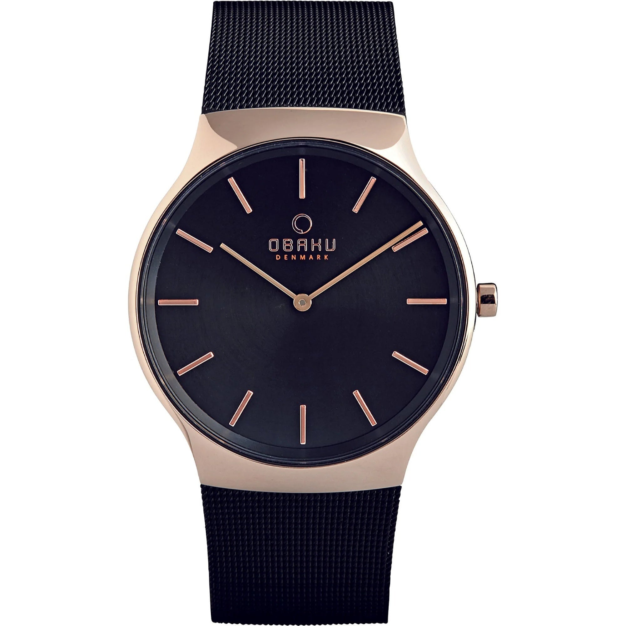 Obaku  Quartz Classic Black Dial Men's Watch V178GXVBMB