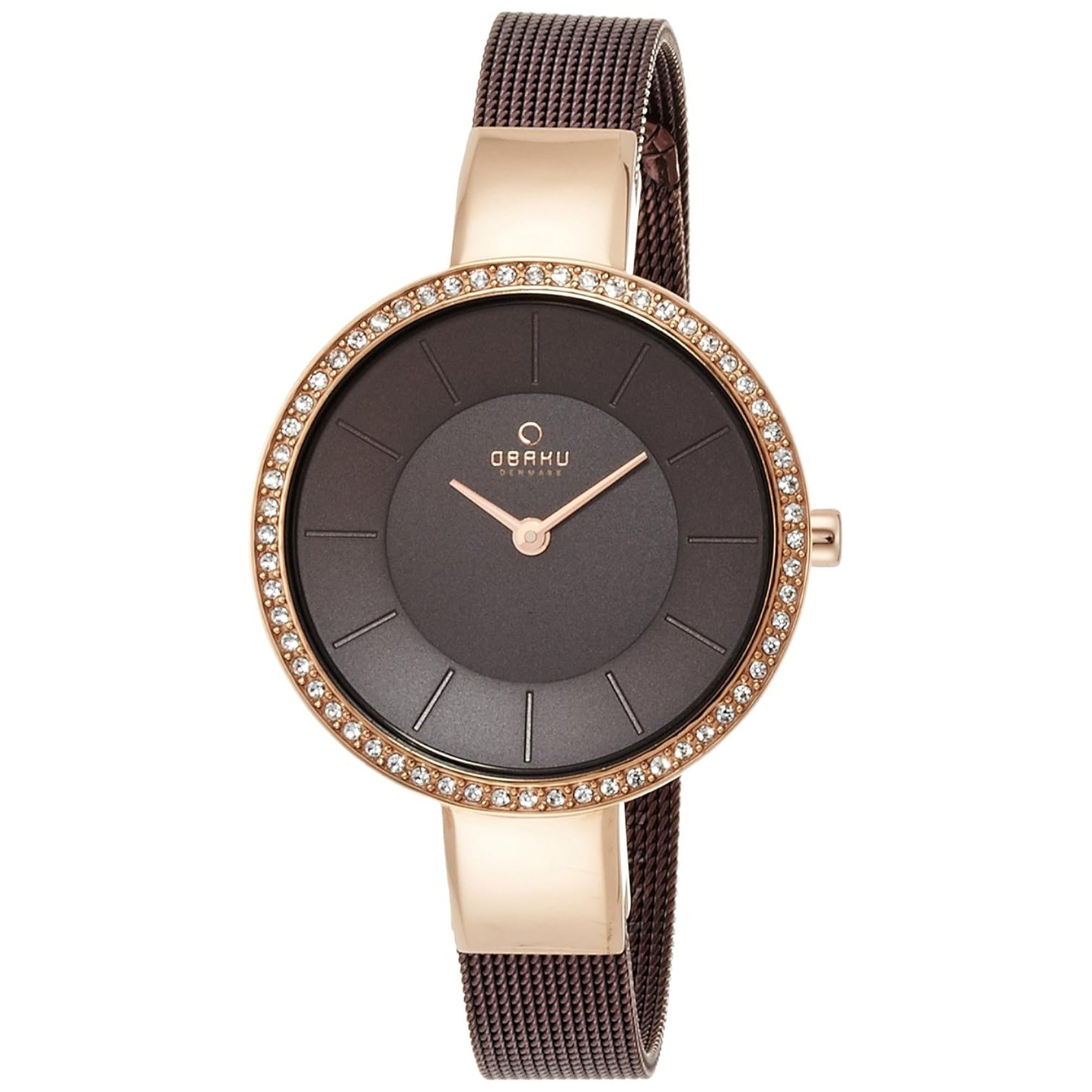 Obaku Obaku Ladys Quartz Brown Dial Women's Watch V179LEVNMN