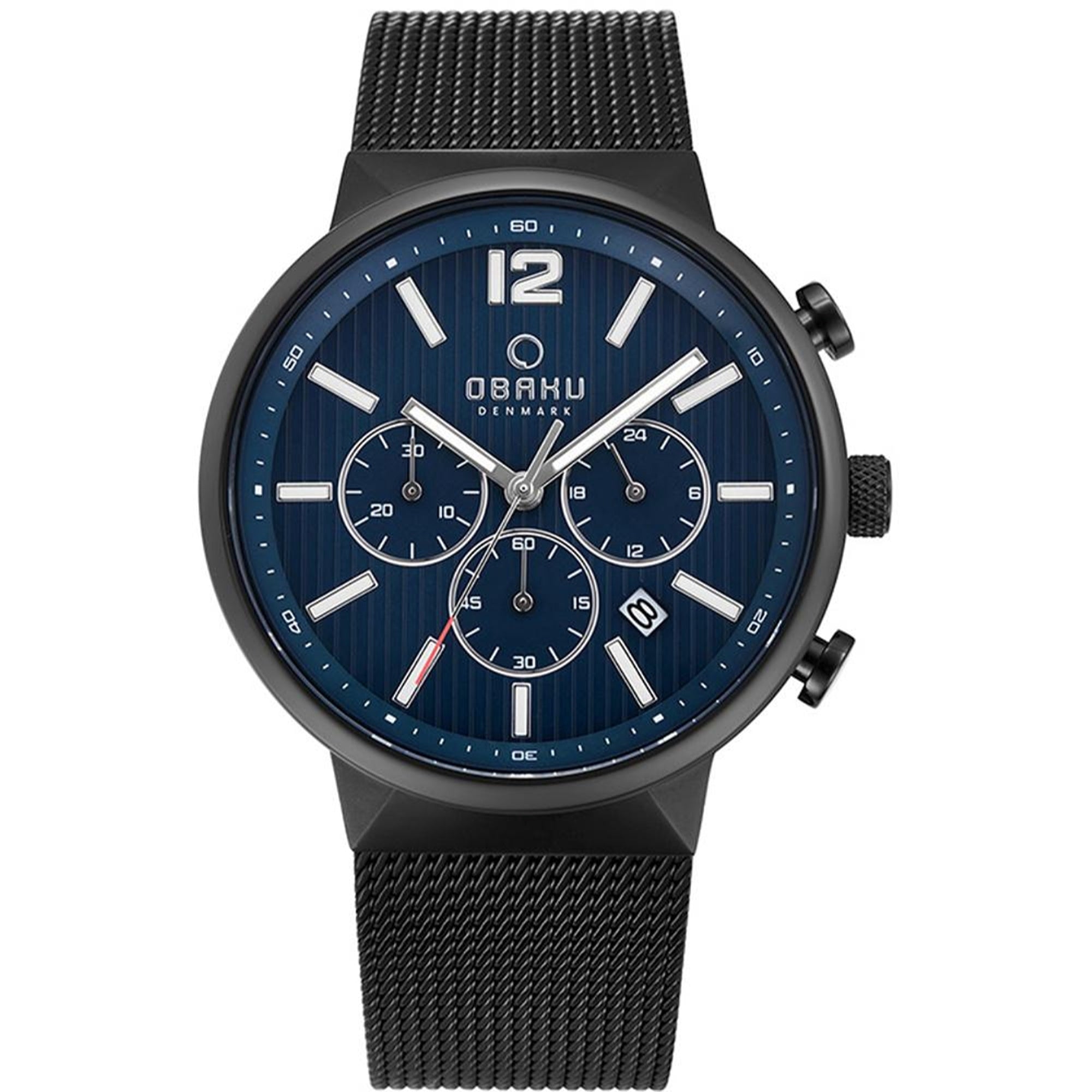 Obaku  Quartz Classic Blue Dial Men's Watch V180GCBLMB