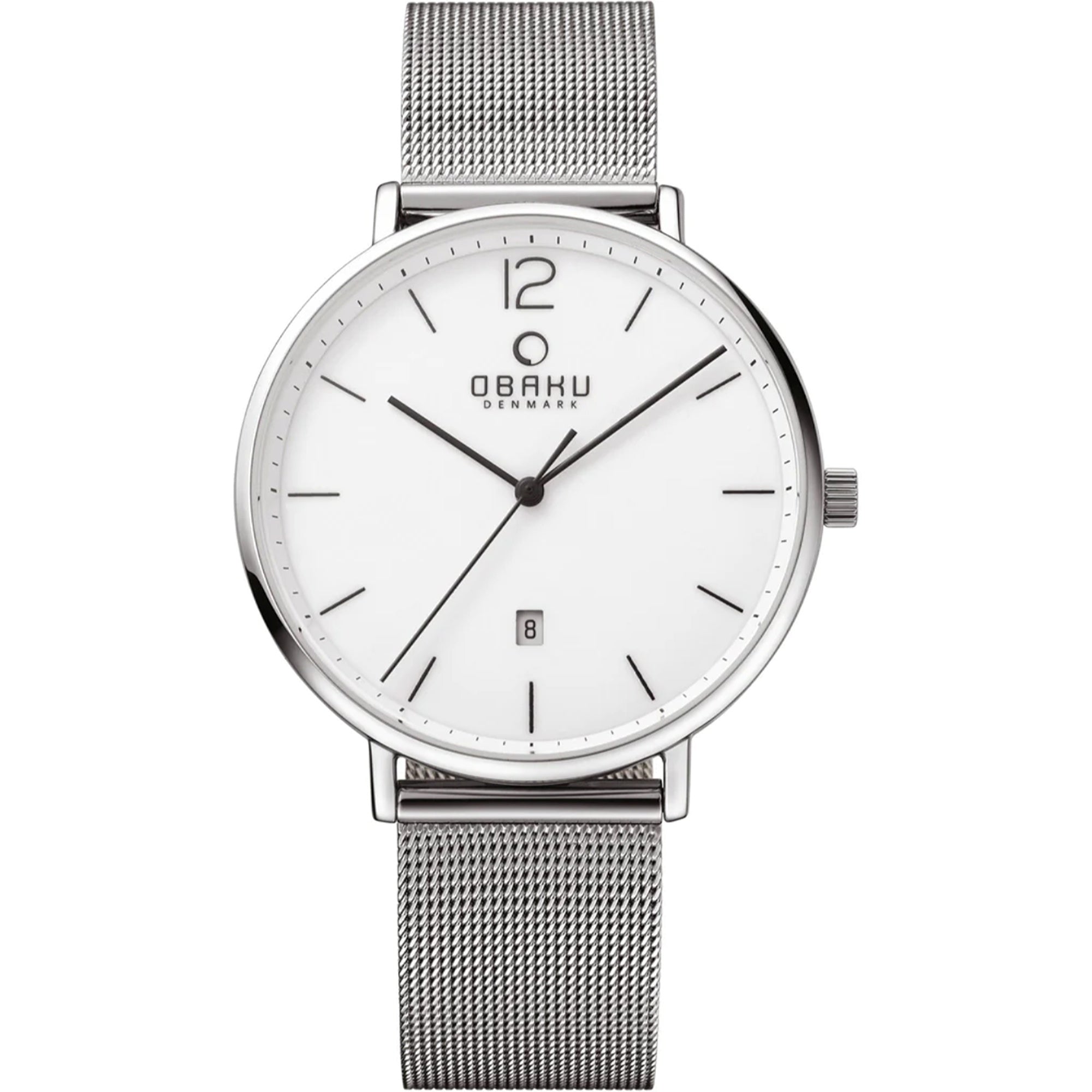 Obaku  Quartz Toft White Dial Men's Watch V181GDCWMC