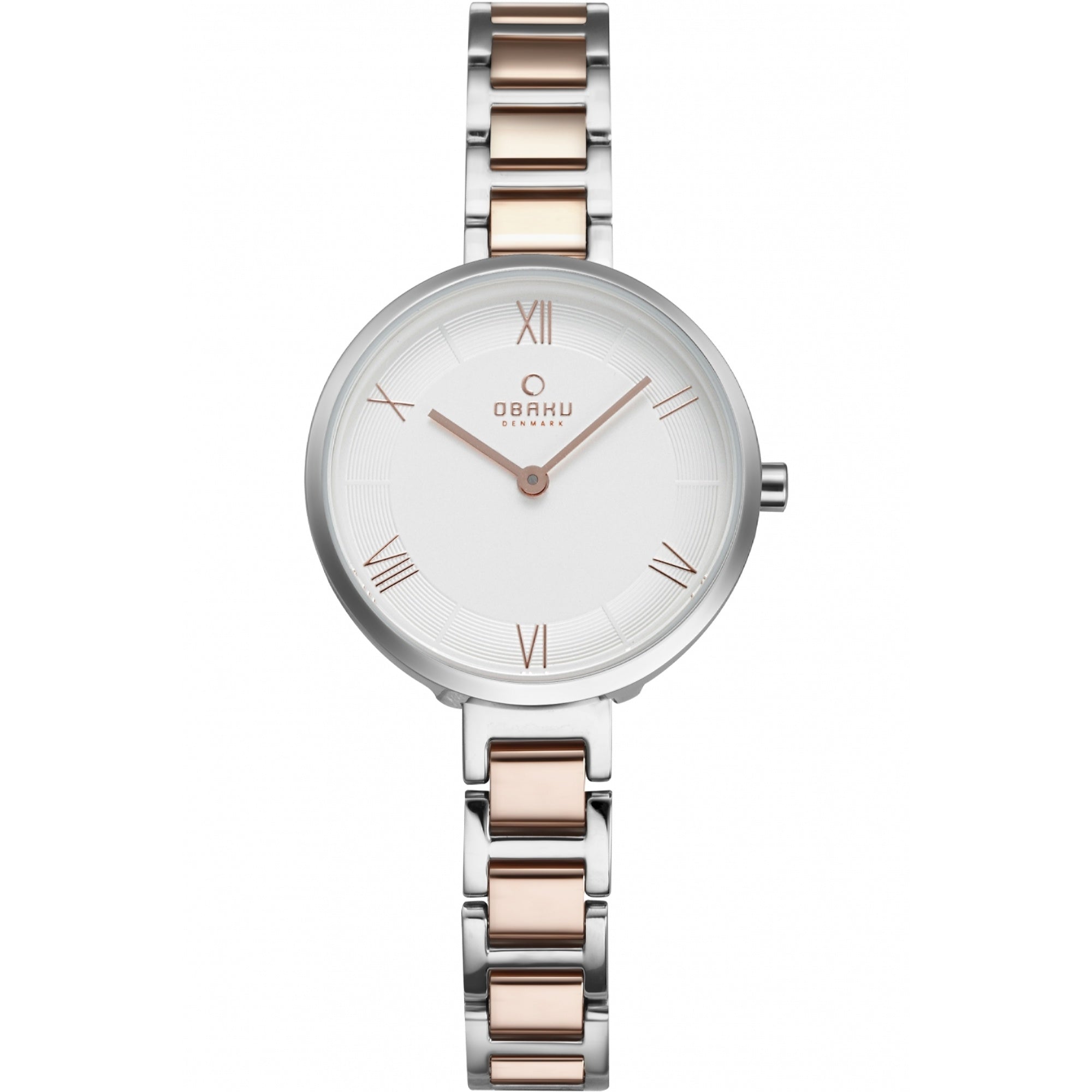 Obaku Obaku Vand Peach Quartz White Dial Women's Watch V195LXCISV