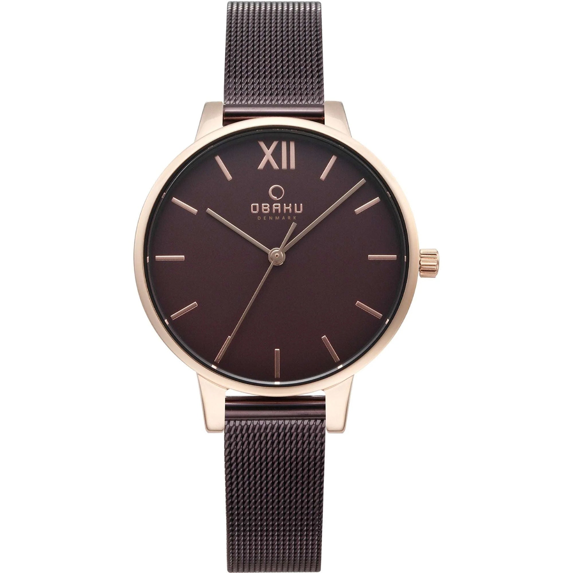 Obaku  Quartz Walnut Brown Dial Women's Watch V209LXVNMN