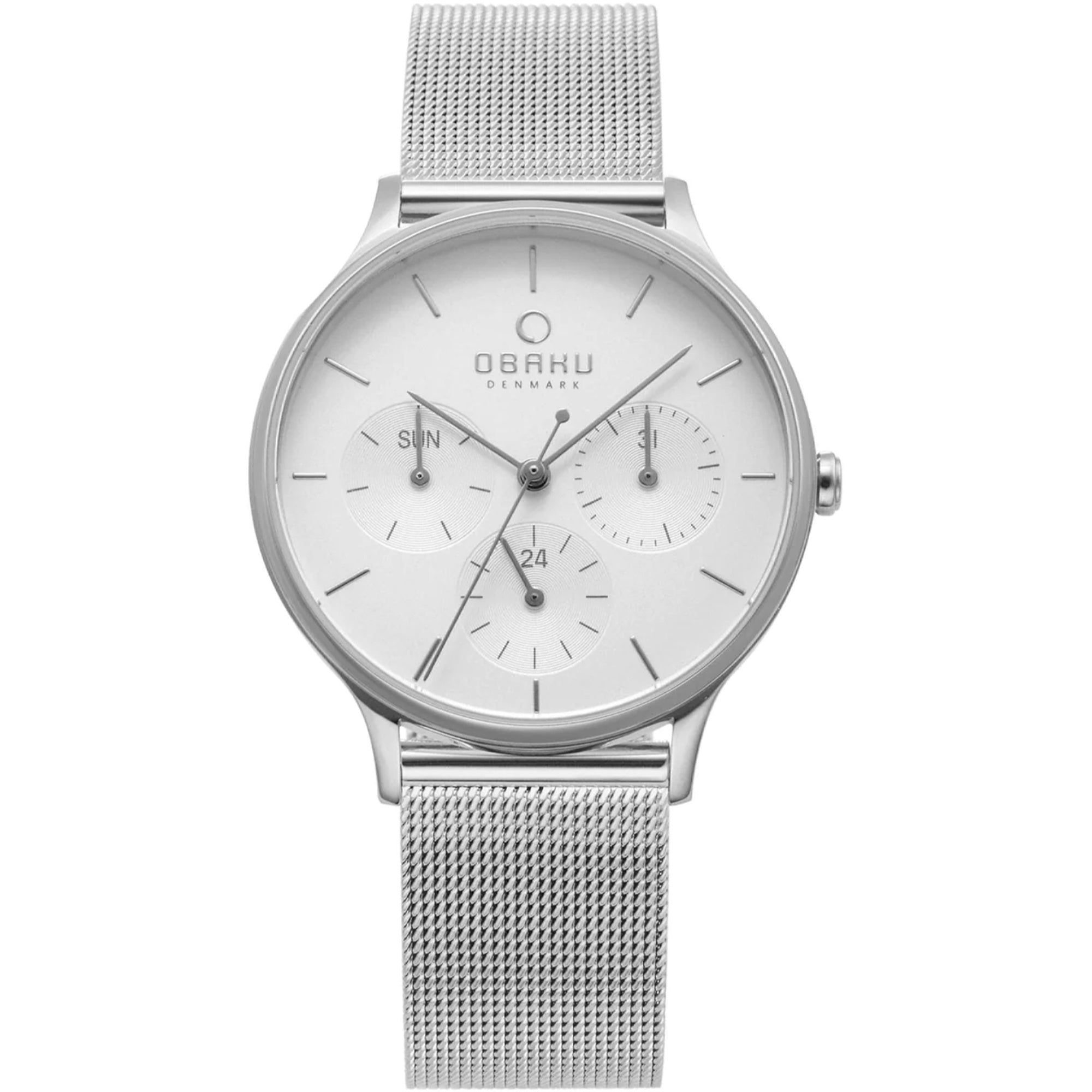 Obaku  Quartz Lind White Dial Women's Watch V212LMCIMC