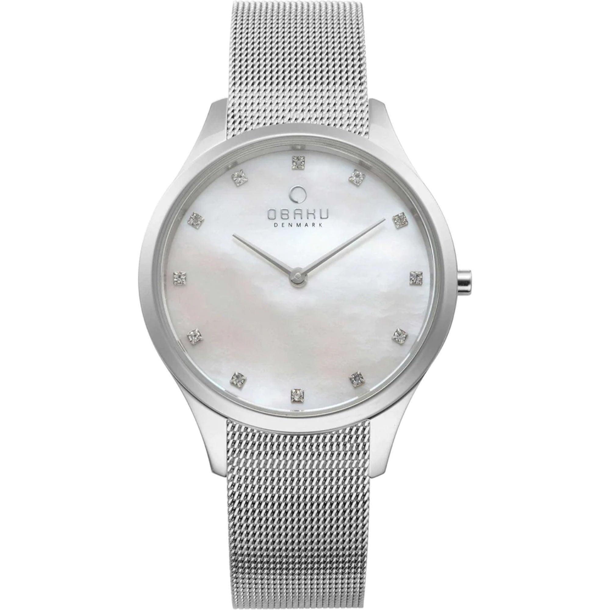 Obaku  Quartz Fin Mother of pearl Dial Women's Watch V217LXCWMC