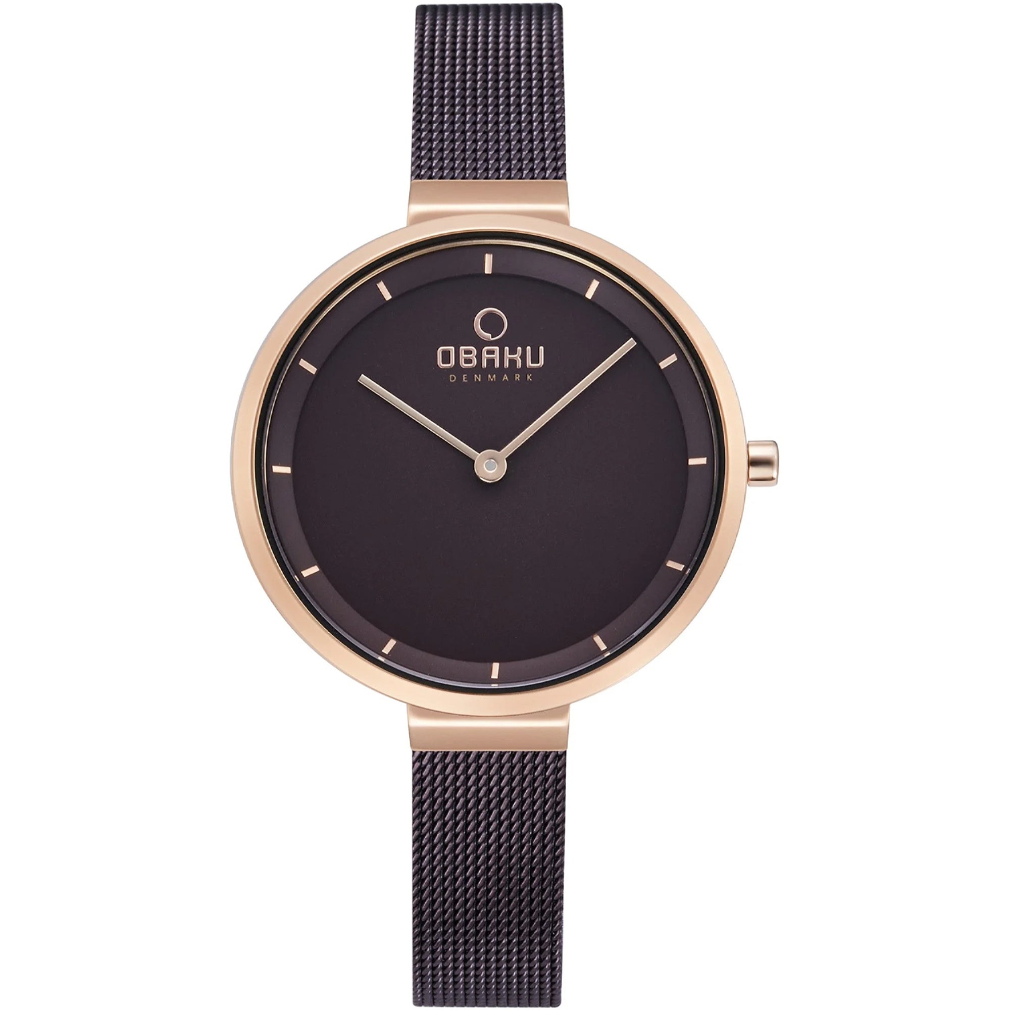 Obaku  Quartz Walnut Grey Dial Women's Watch V225LXVNMN